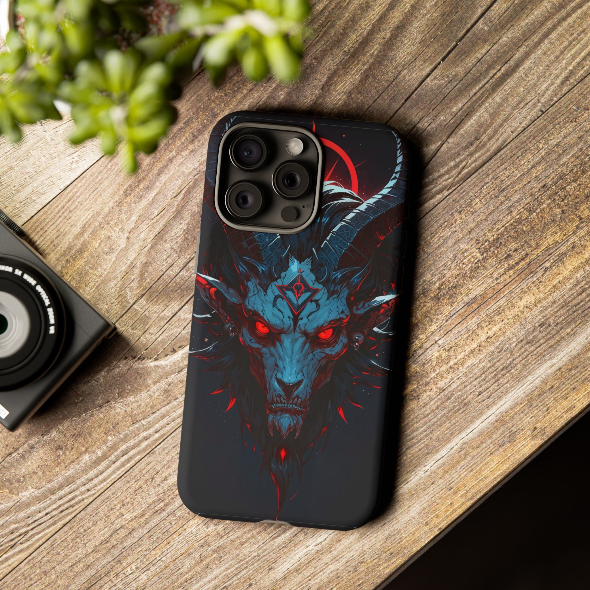 Cursed Goat Phone Case – Cursed Baphomet Design | Grim Sanctum