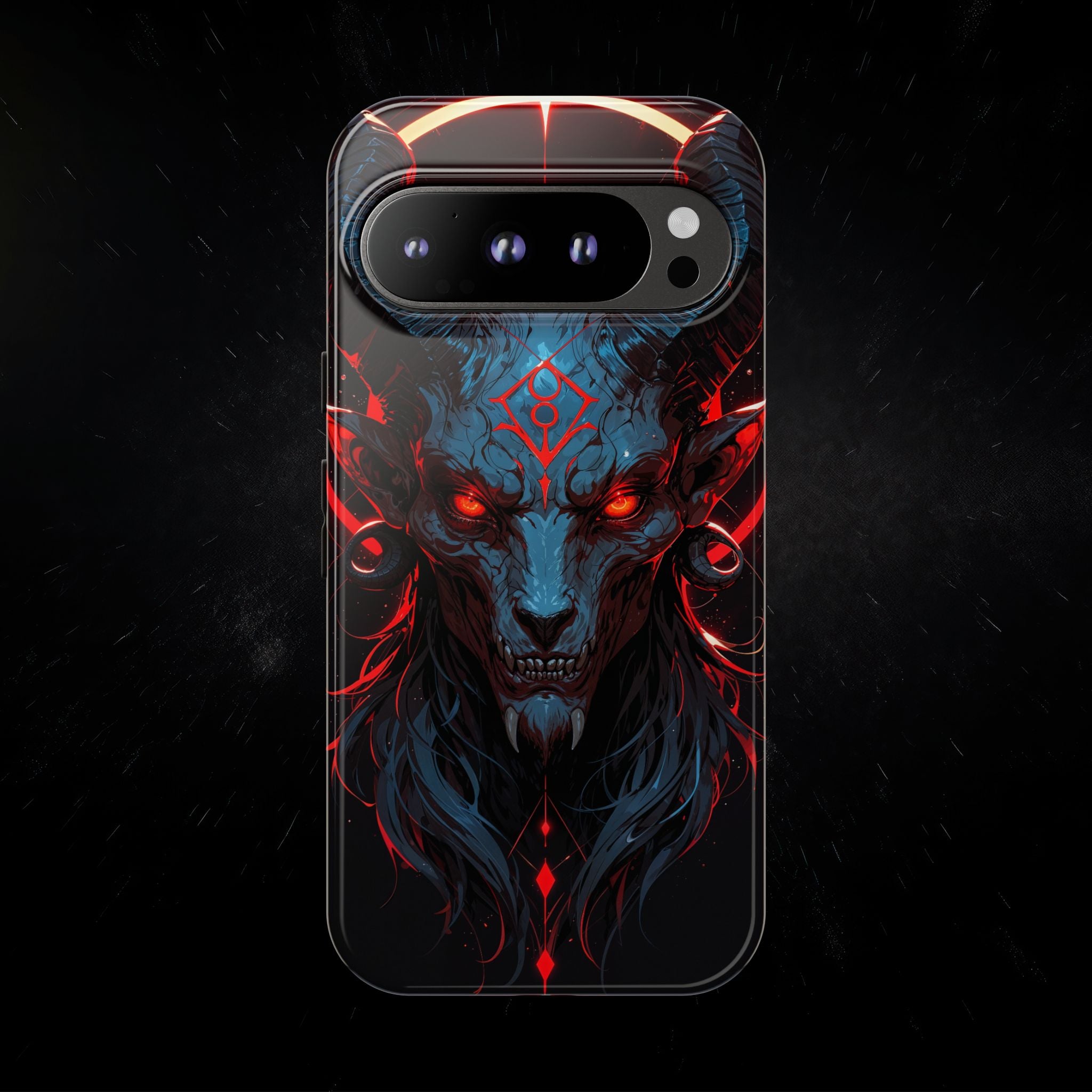 Blasphemous Goat Phone Case – Dark Ritual Sigil Design | Grim Sanctum