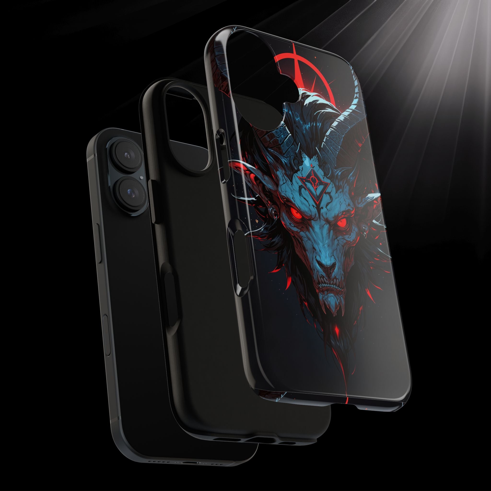 Cursed Goat Phone Case – Cursed Baphomet Design | Grim Sanctum