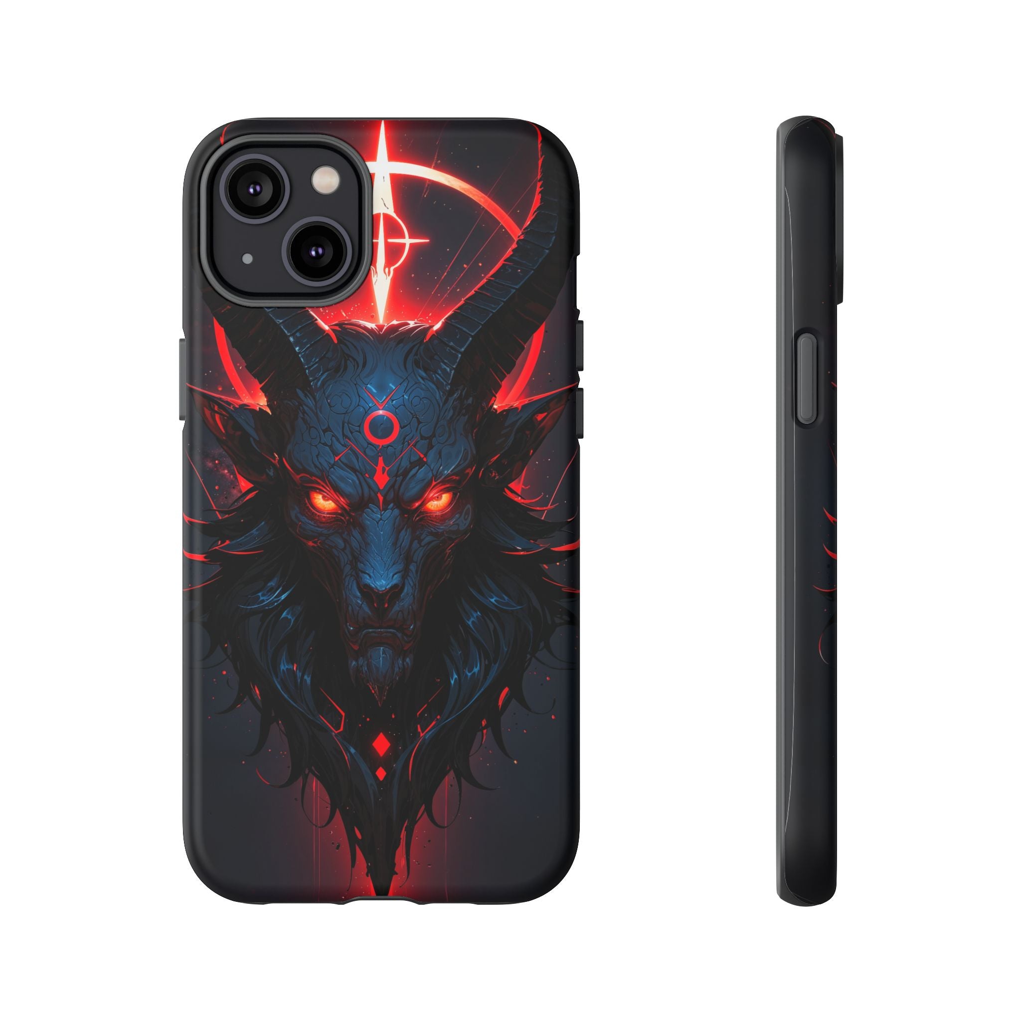 Demonic Goat Phone Case – Occult Baphomet Design | Grim Sanctum
