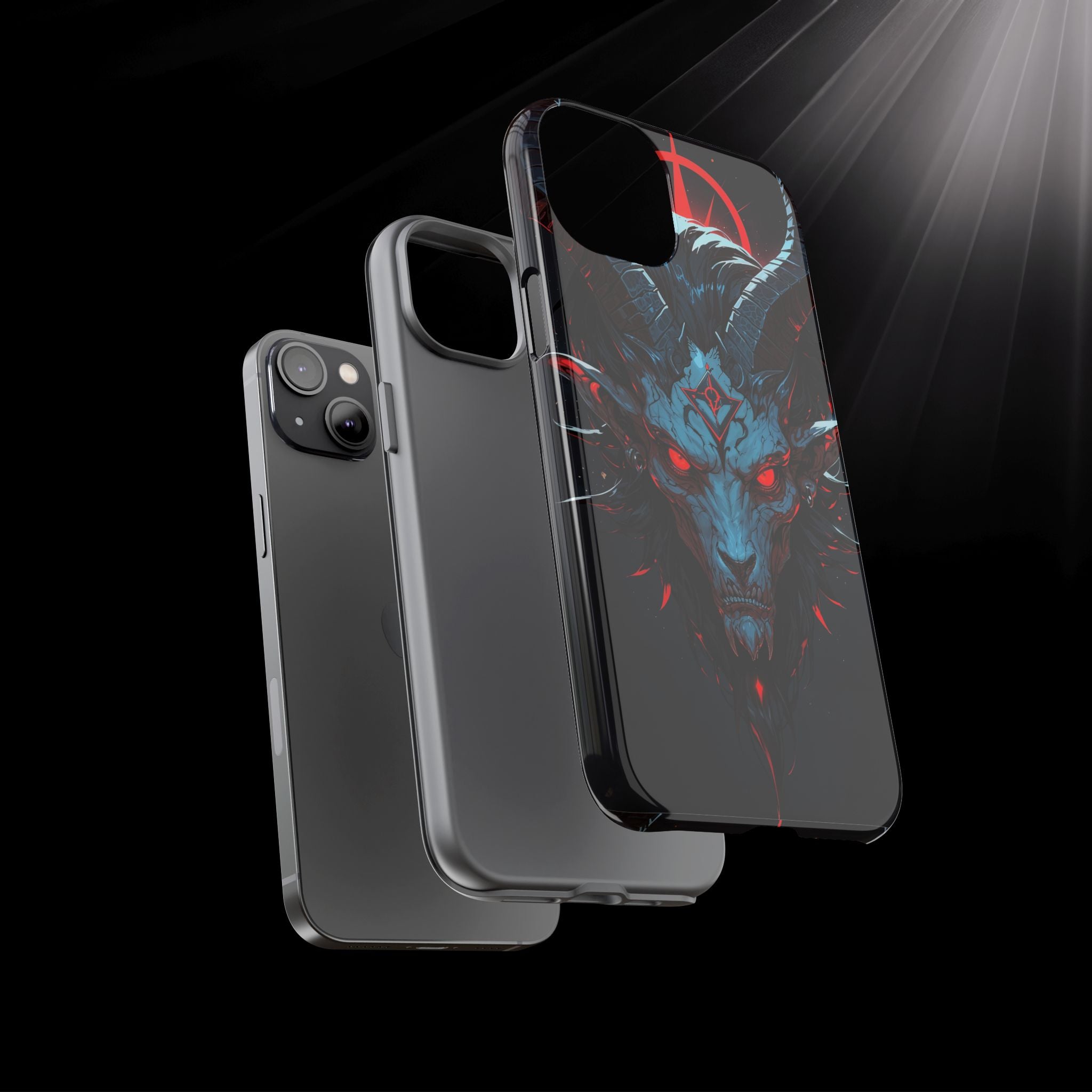 Cursed Goat Phone Case – Cursed Baphomet Design | Grim Sanctum