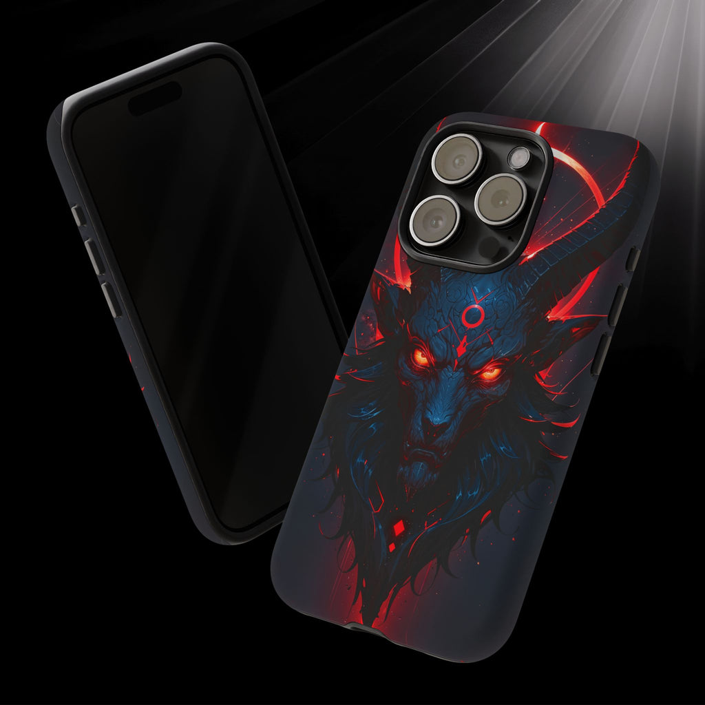 Demonic Goat Phone Case – Occult Baphomet Design | Grim Sanctum
