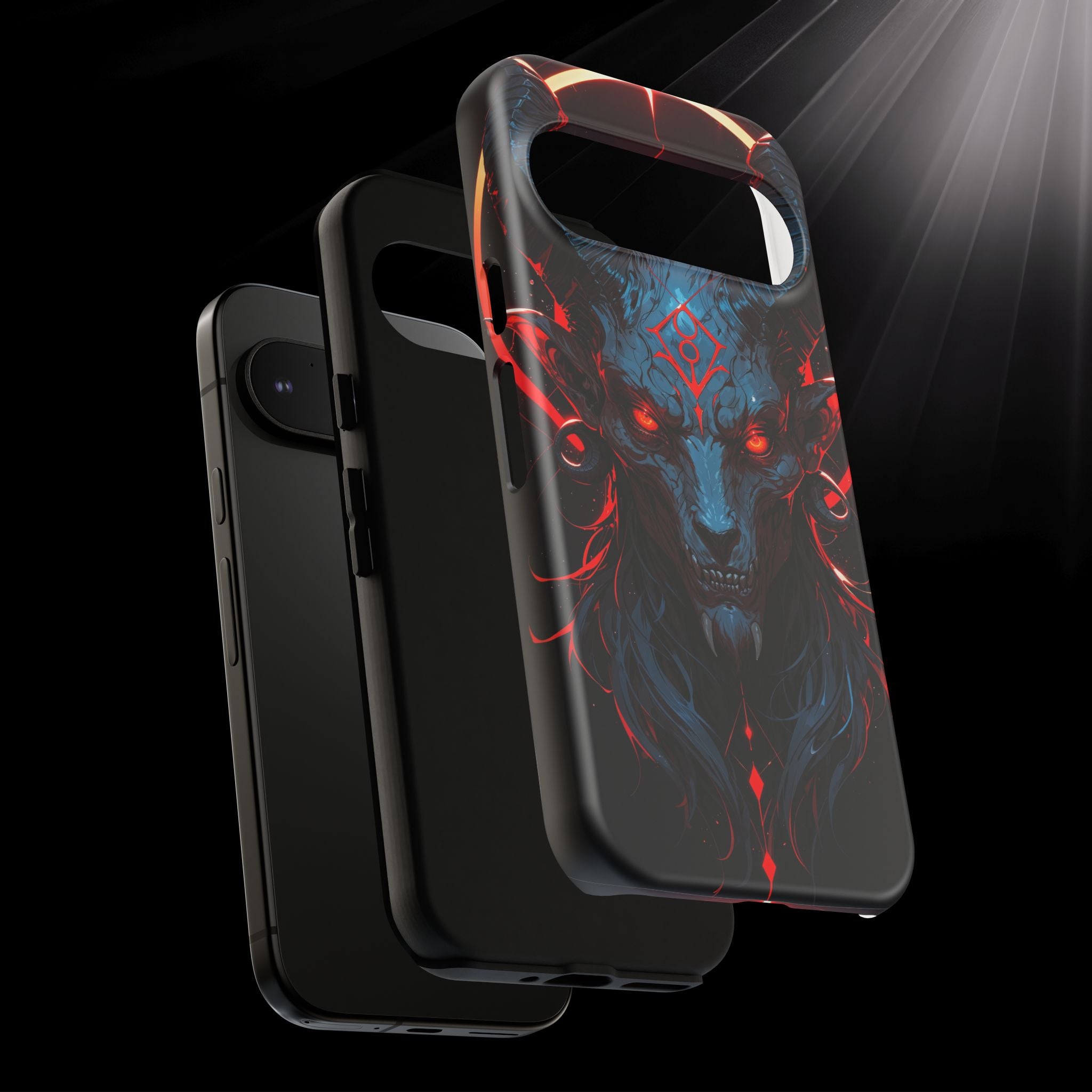Blasphemous Goat Phone Case – Dark Ritual Sigil Design | Grim Sanctum