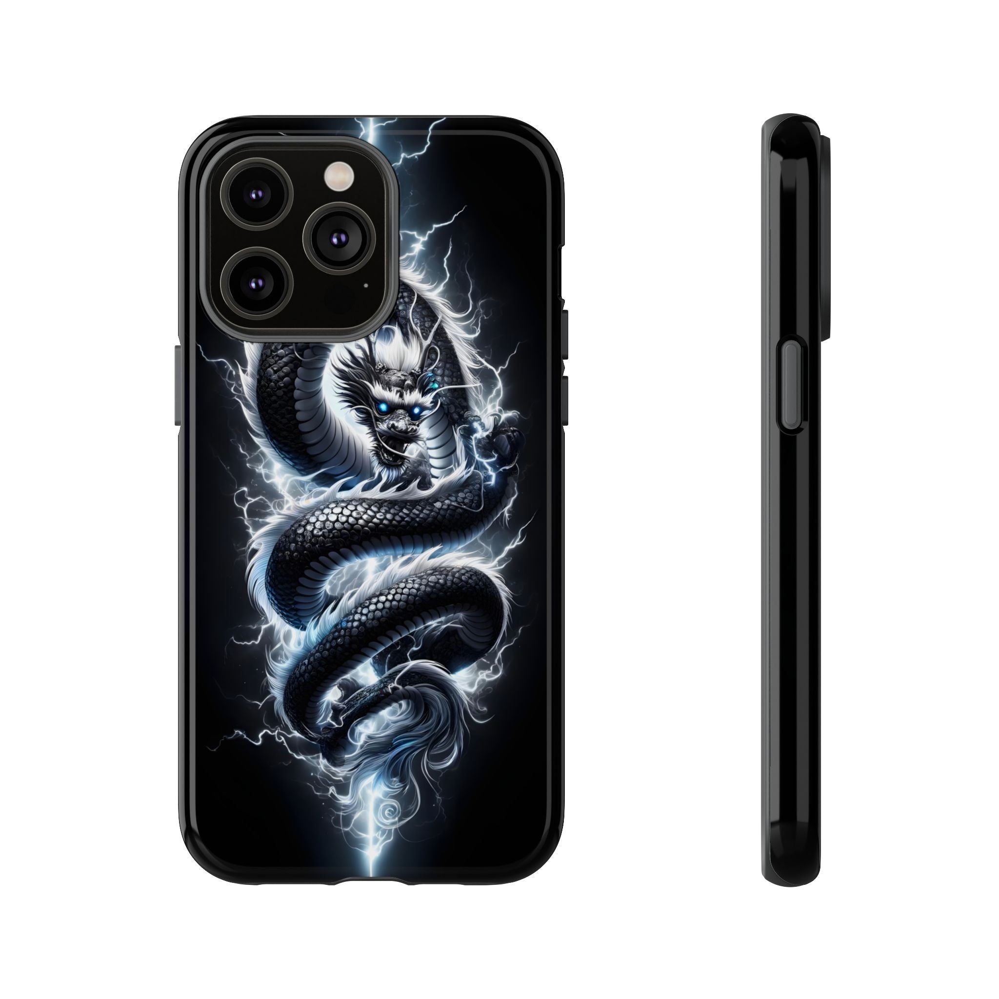 Storm Dragon Phone Case –Dark Thunder Serpent Design | Grim Sanctum