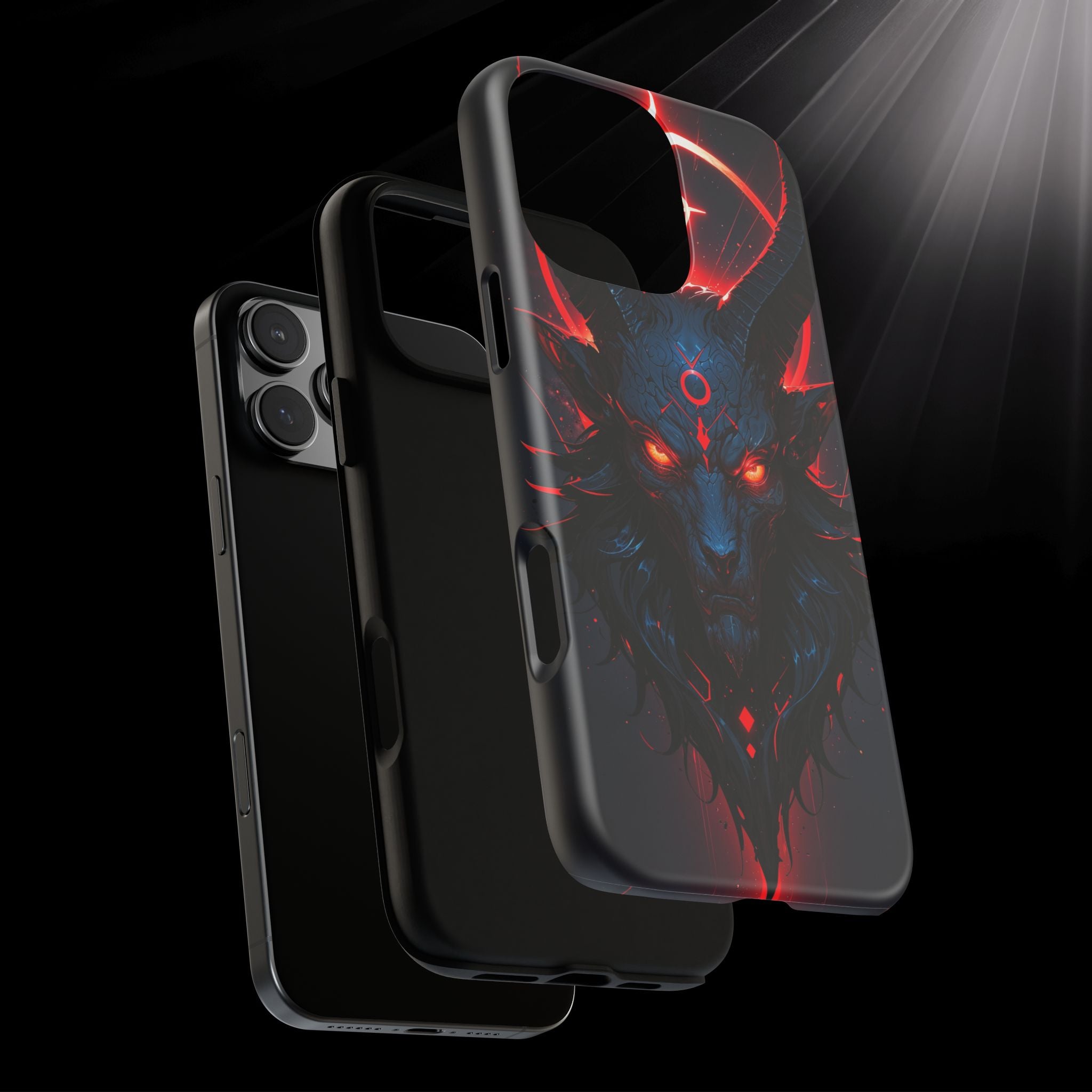 Demonic Goat Phone Case – Occult Baphomet Design | Grim Sanctum