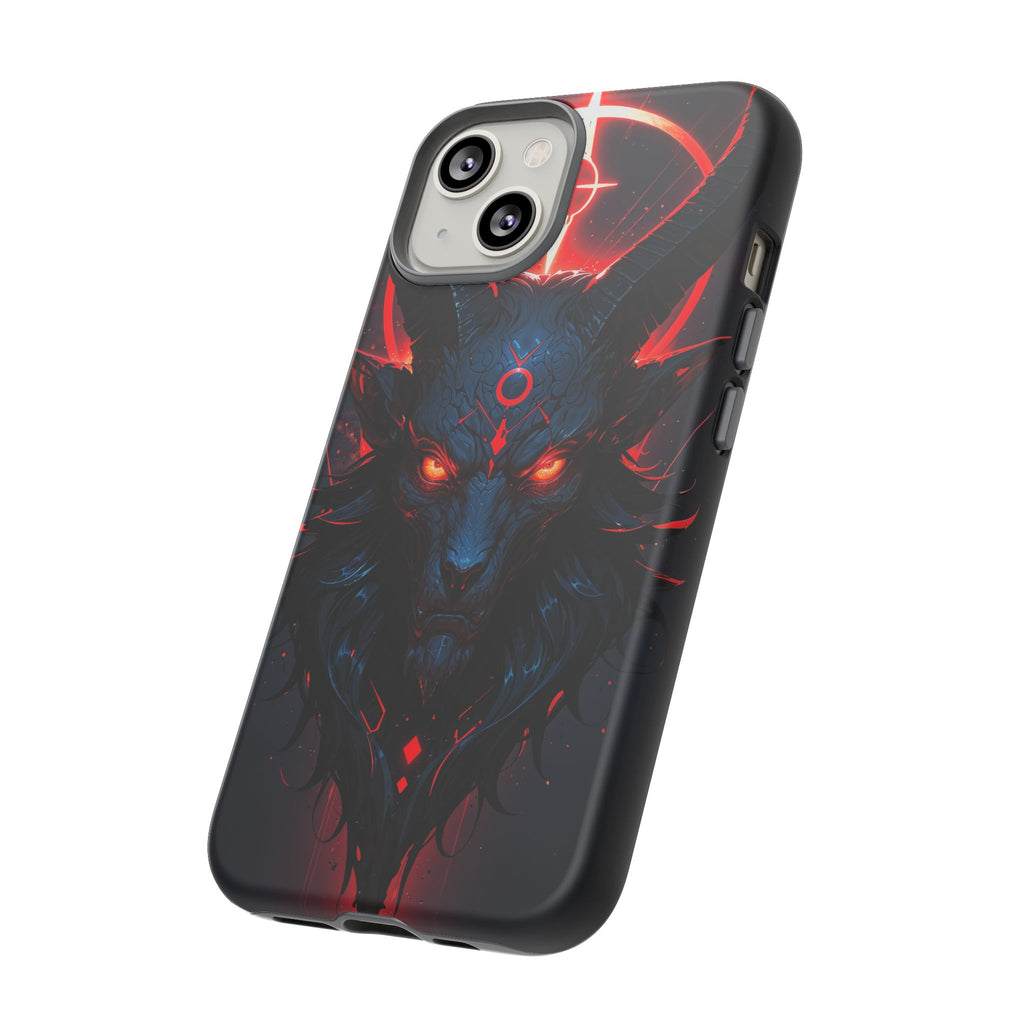 Demonic Goat Phone Case – Occult Baphomet Design | Grim Sanctum