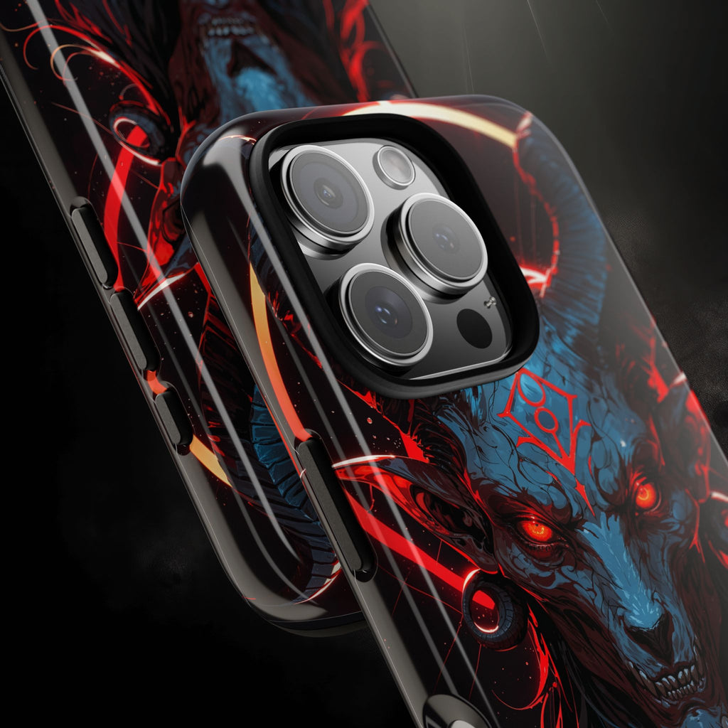 Blasphemous Goat Phone Case – Dark Ritual Sigil Design | Grim Sanctum