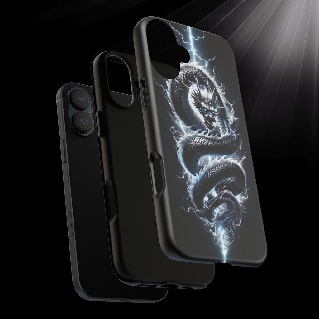 Storm Dragon Phone Case –Dark Thunder Serpent Design | Grim Sanctum