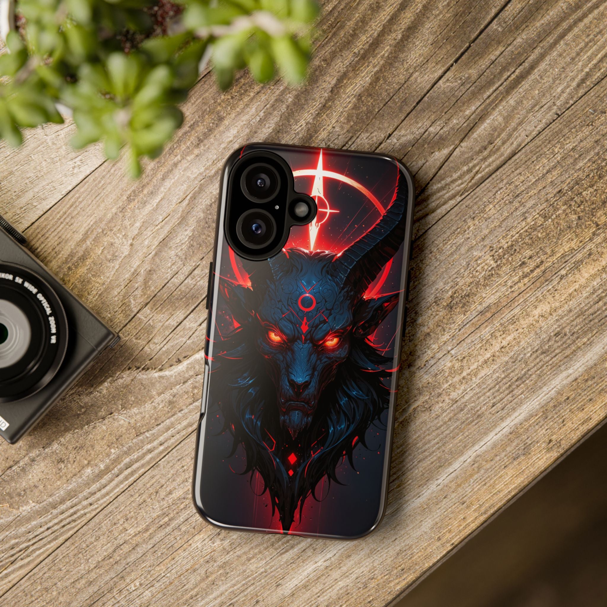 Demonic Goat Phone Case – Occult Baphomet Design | Grim Sanctum