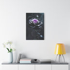 Shadow Bloom Canvas Print - Gothic Rose Art