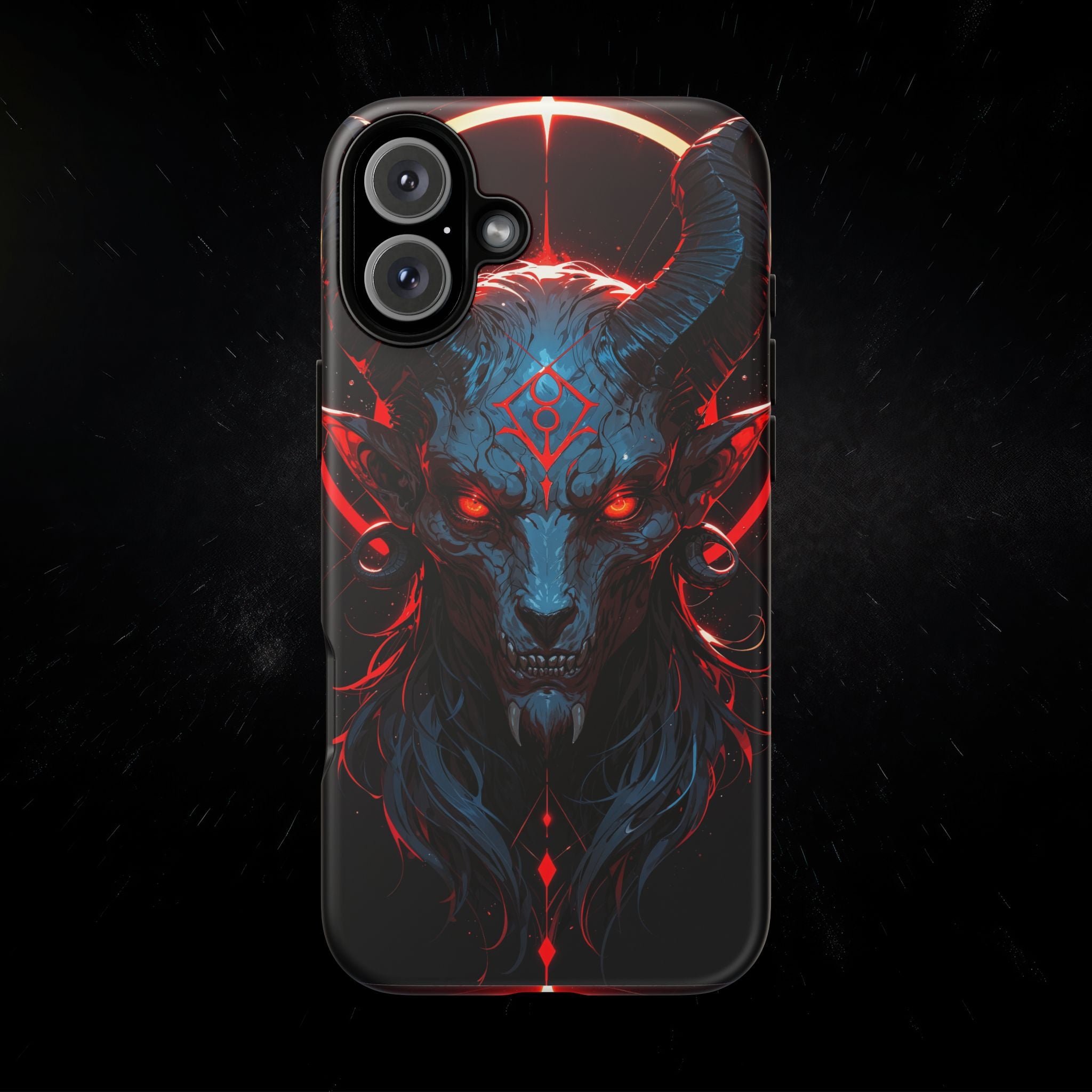 Blasphemous Goat Phone Case – Dark Ritual Sigil Design | Grim Sanctum