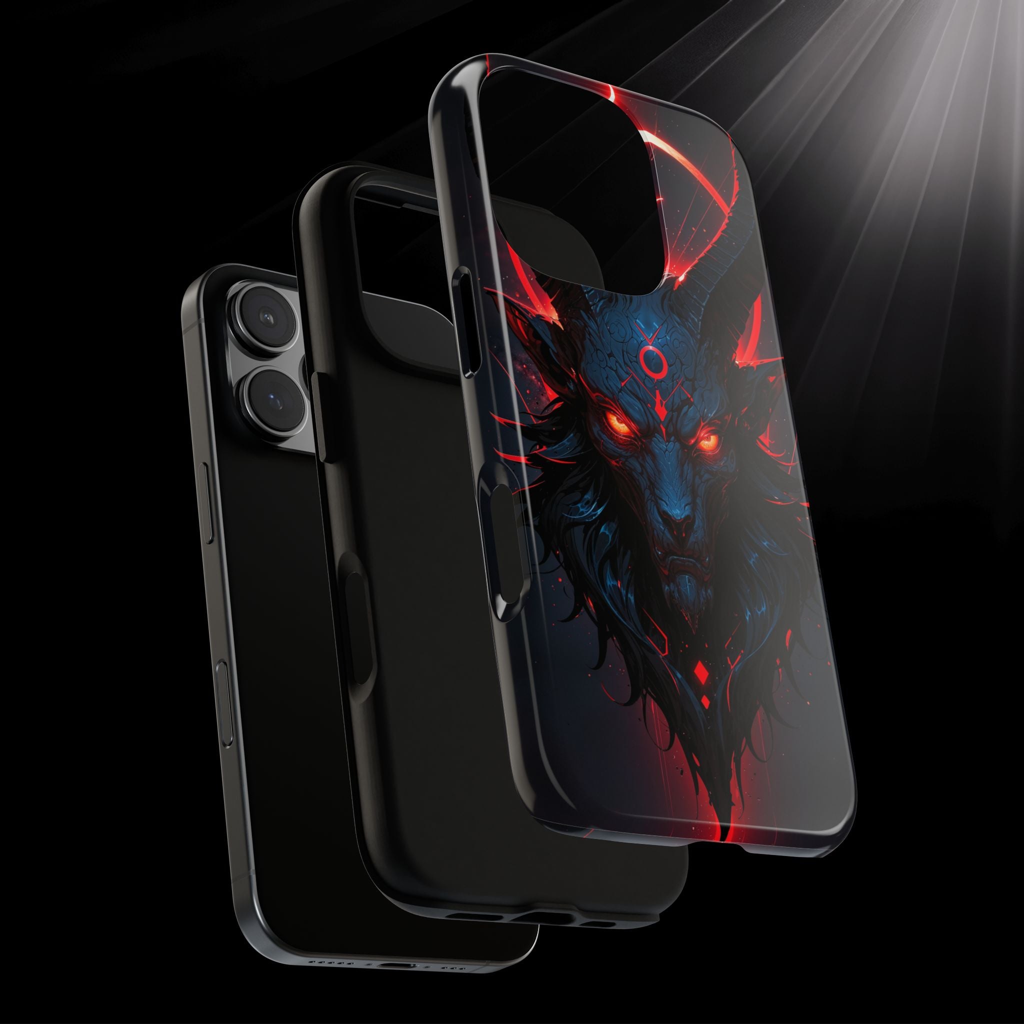 Demonic Goat Phone Case – Occult Baphomet Design | Grim Sanctum