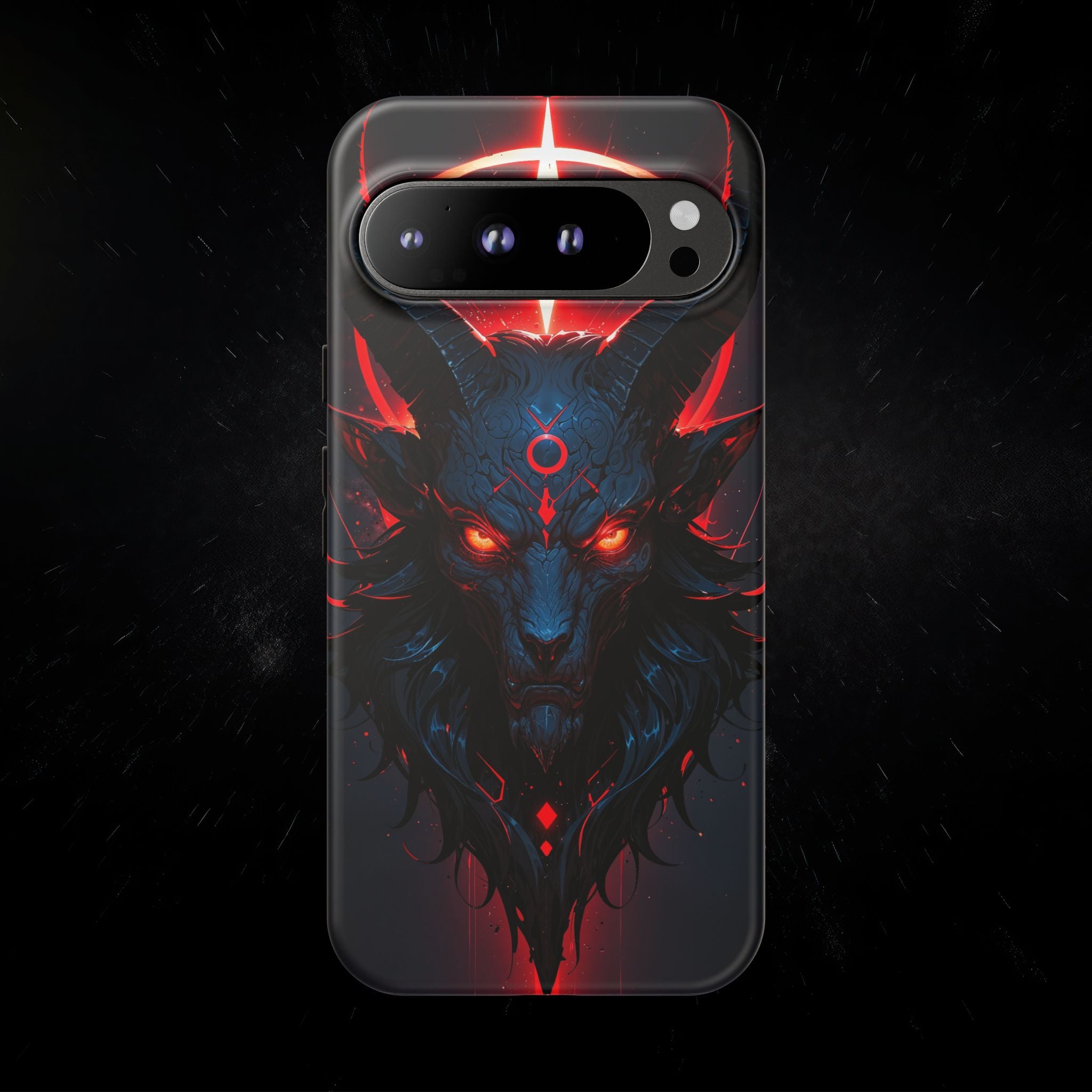 Demonic Goat Phone Case – Occult Baphomet Design | Grim Sanctum