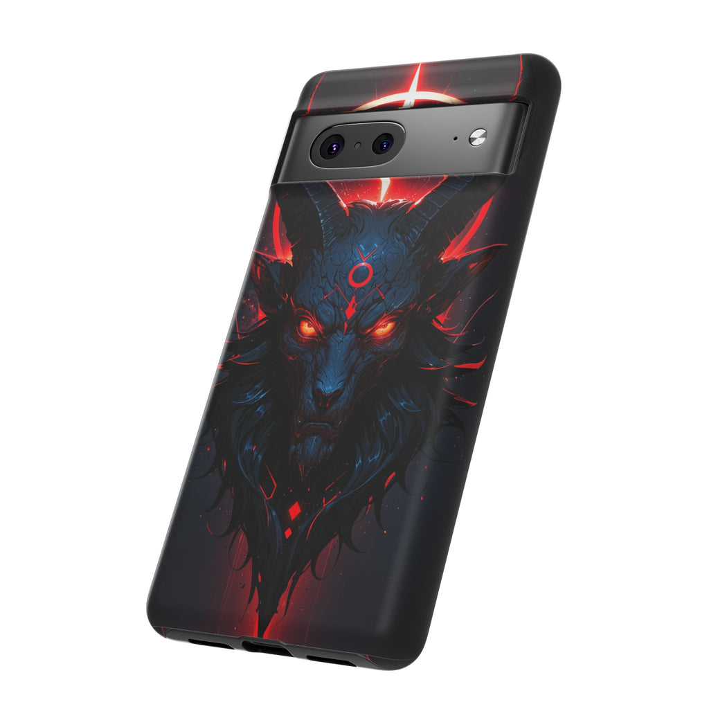 Demonic Goat Phone Case – Occult Baphomet Design | Grim Sanctum