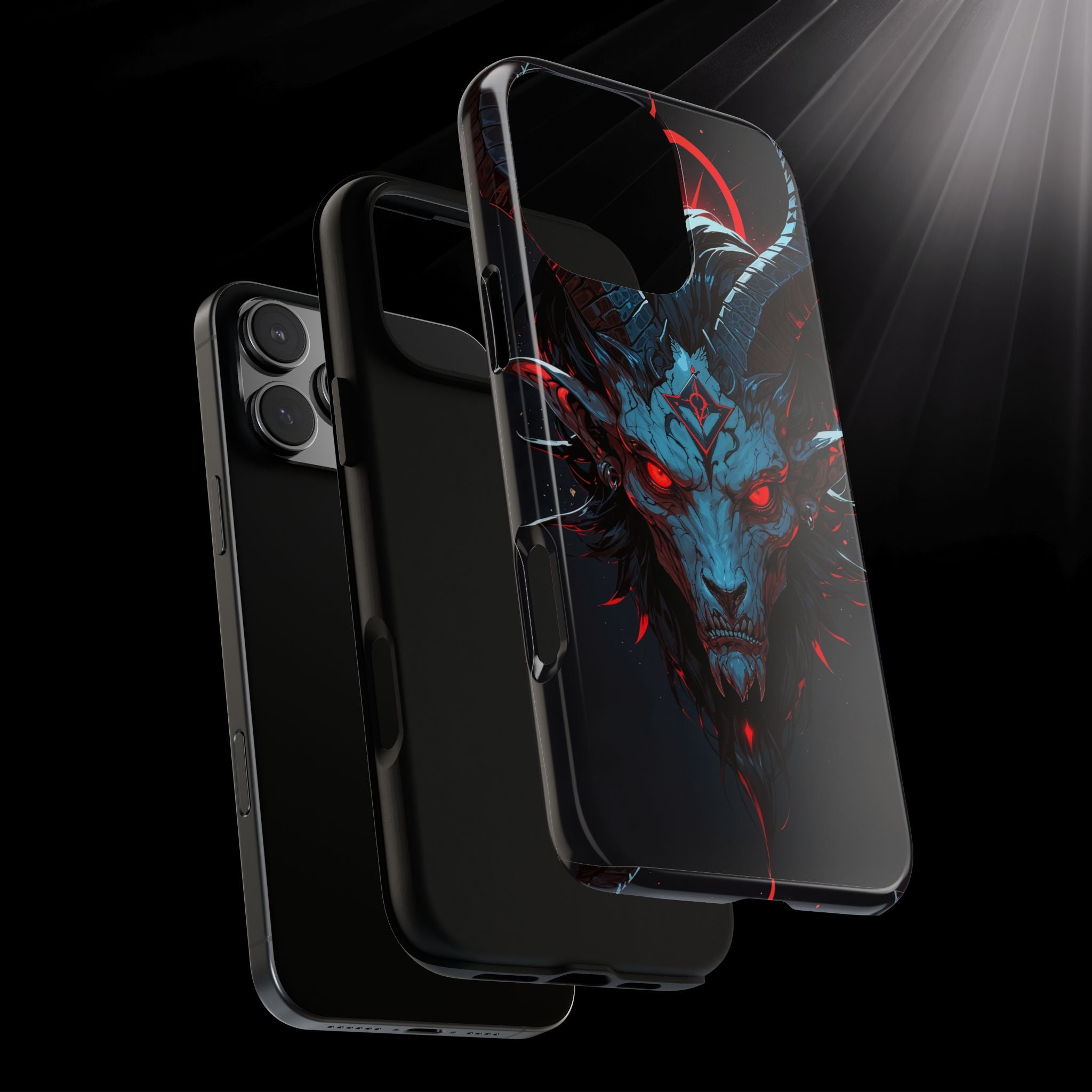Cursed Goat Phone Case – Cursed Baphomet Design | Grim Sanctum