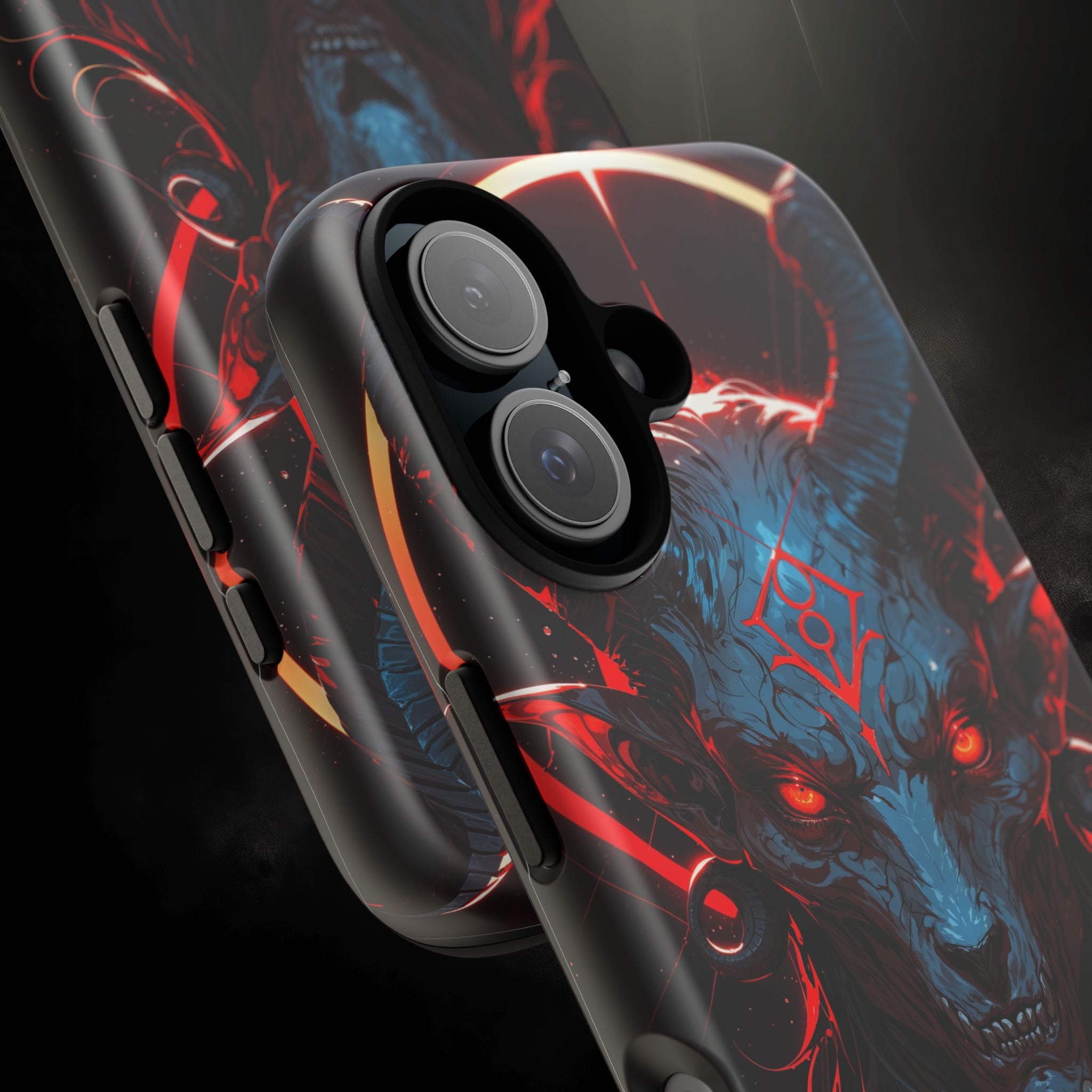 Blasphemous Goat Phone Case – Dark Ritual Sigil Design | Grim Sanctum