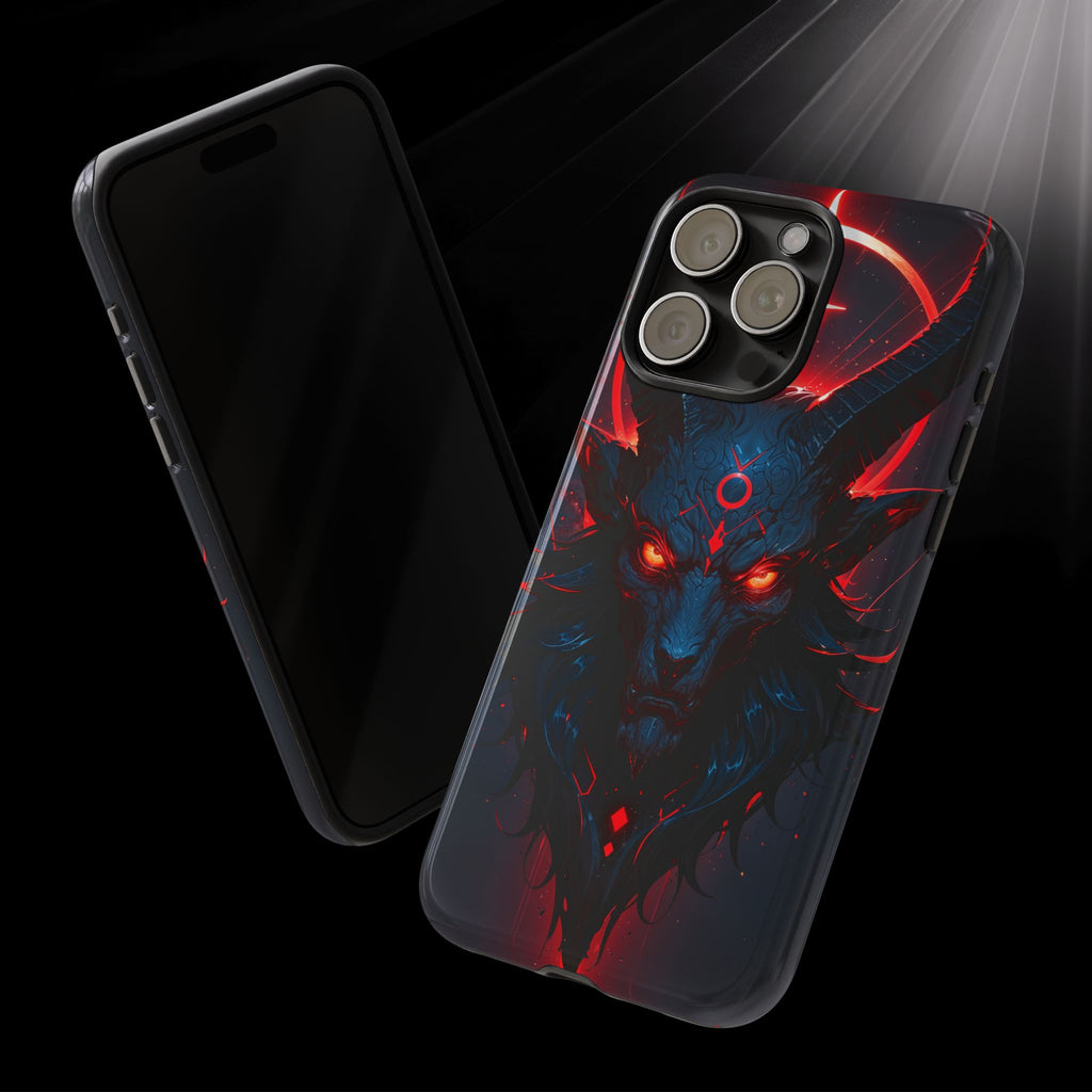 Demonic Goat Phone Case – Occult Baphomet Design | Grim Sanctum