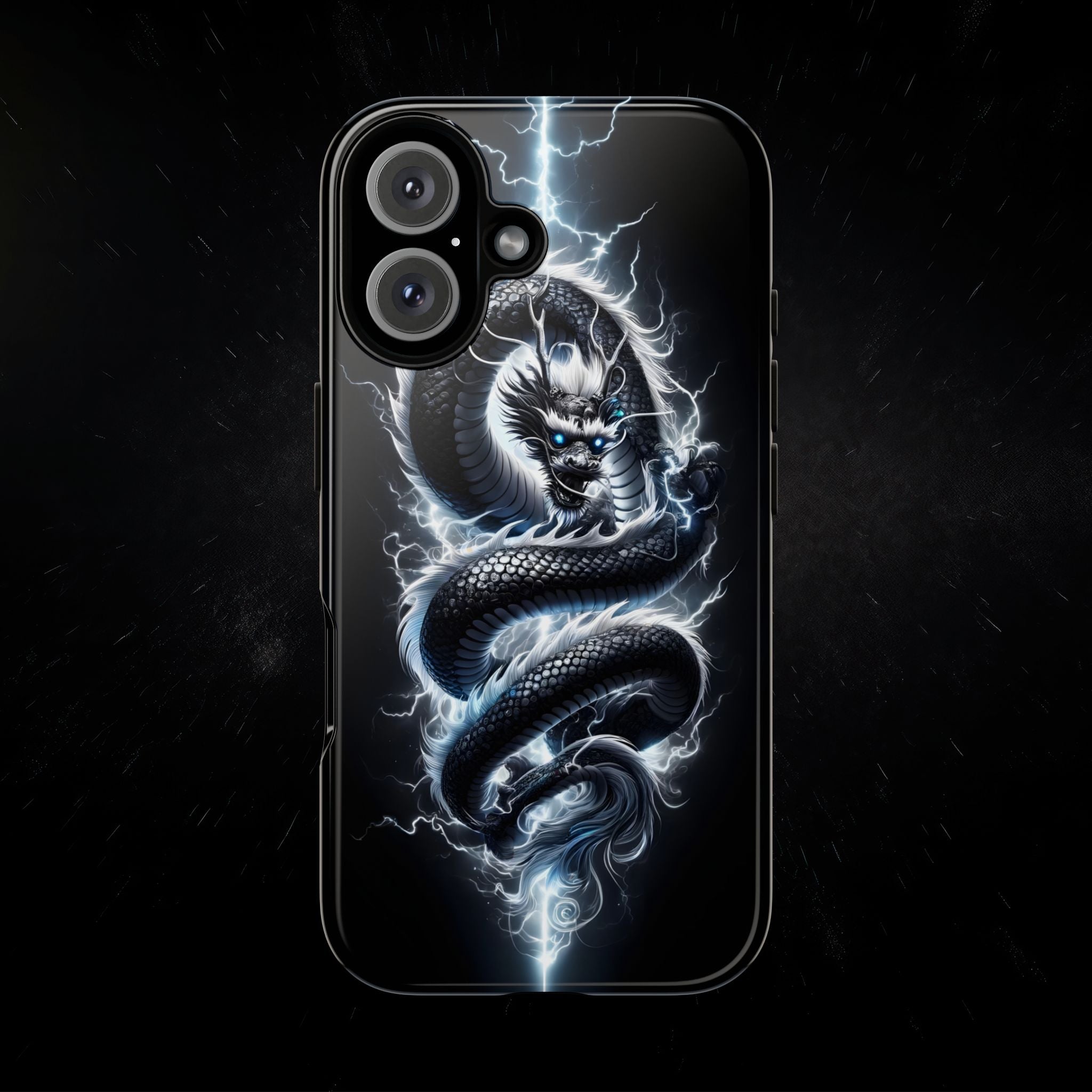 Storm Dragon Phone Case –Dark Thunder Serpent Design | Grim Sanctum