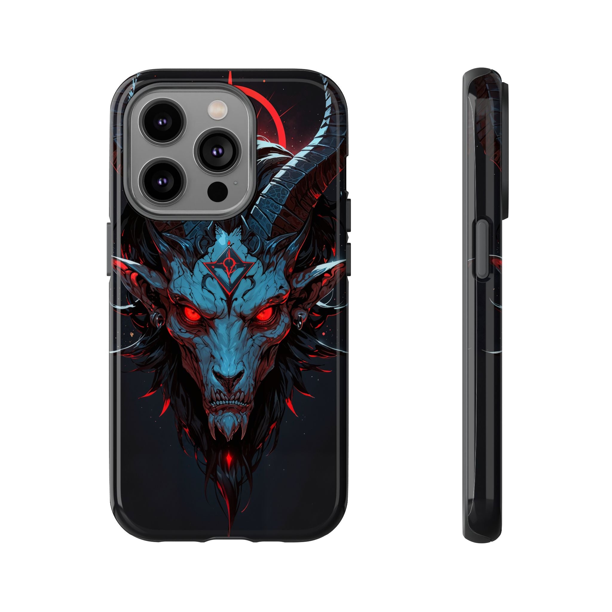Cursed Goat Phone Case – Cursed Baphomet Design | Grim Sanctum