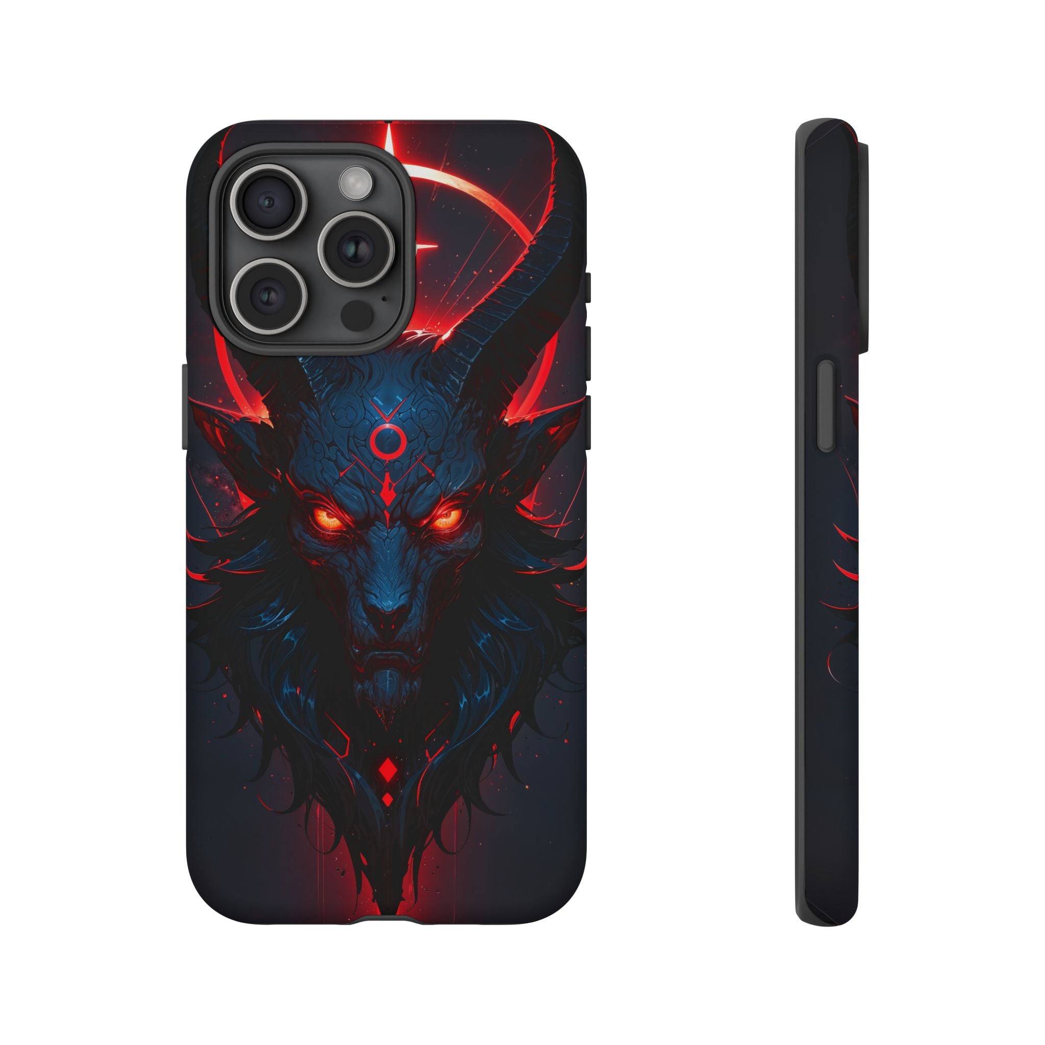 Demonic Goat Phone Case – Occult Baphomet Design | Grim Sanctum