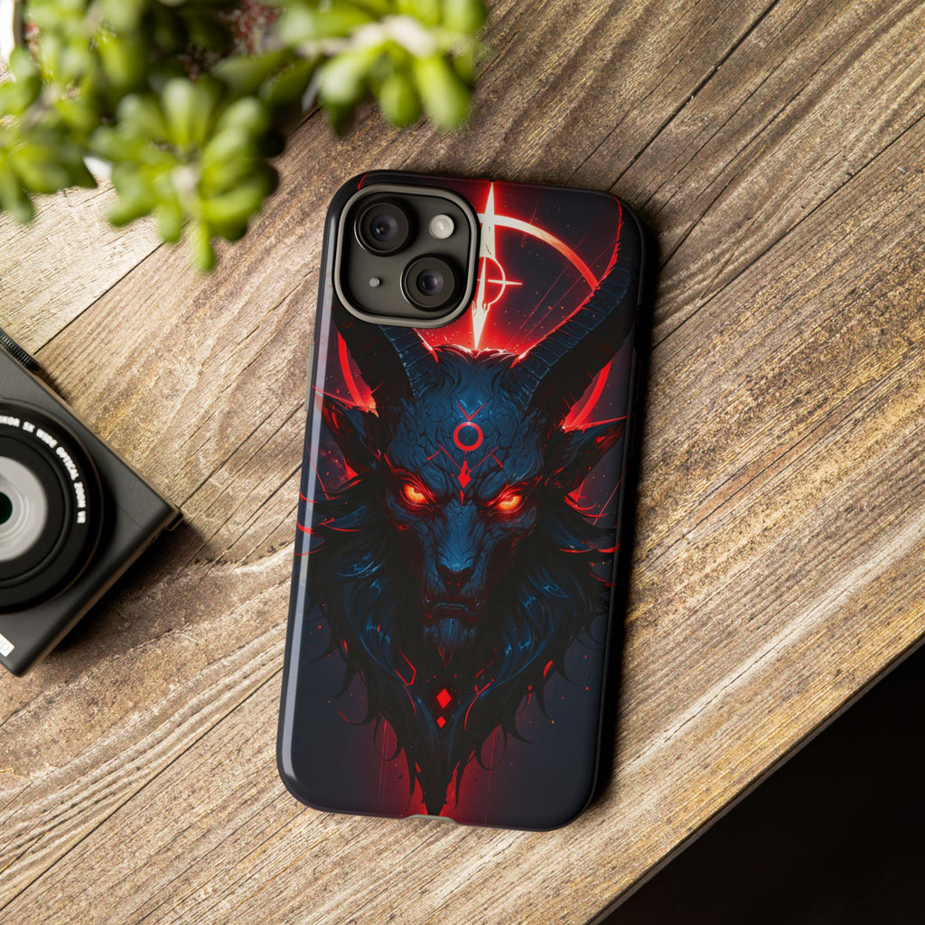 Demonic Goat Phone Case – Occult Baphomet Design | Grim Sanctum