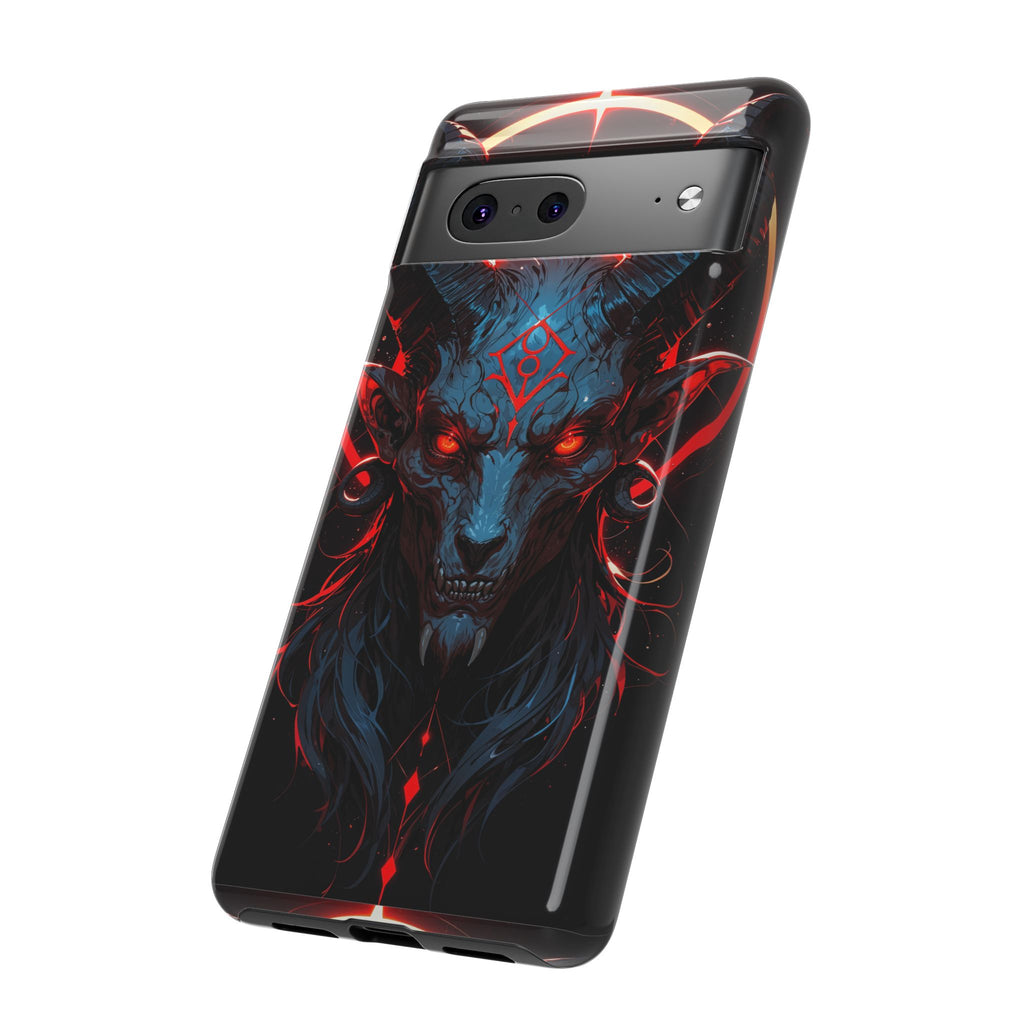 Blasphemous Goat Phone Case – Dark Ritual Sigil Design | Grim Sanctum