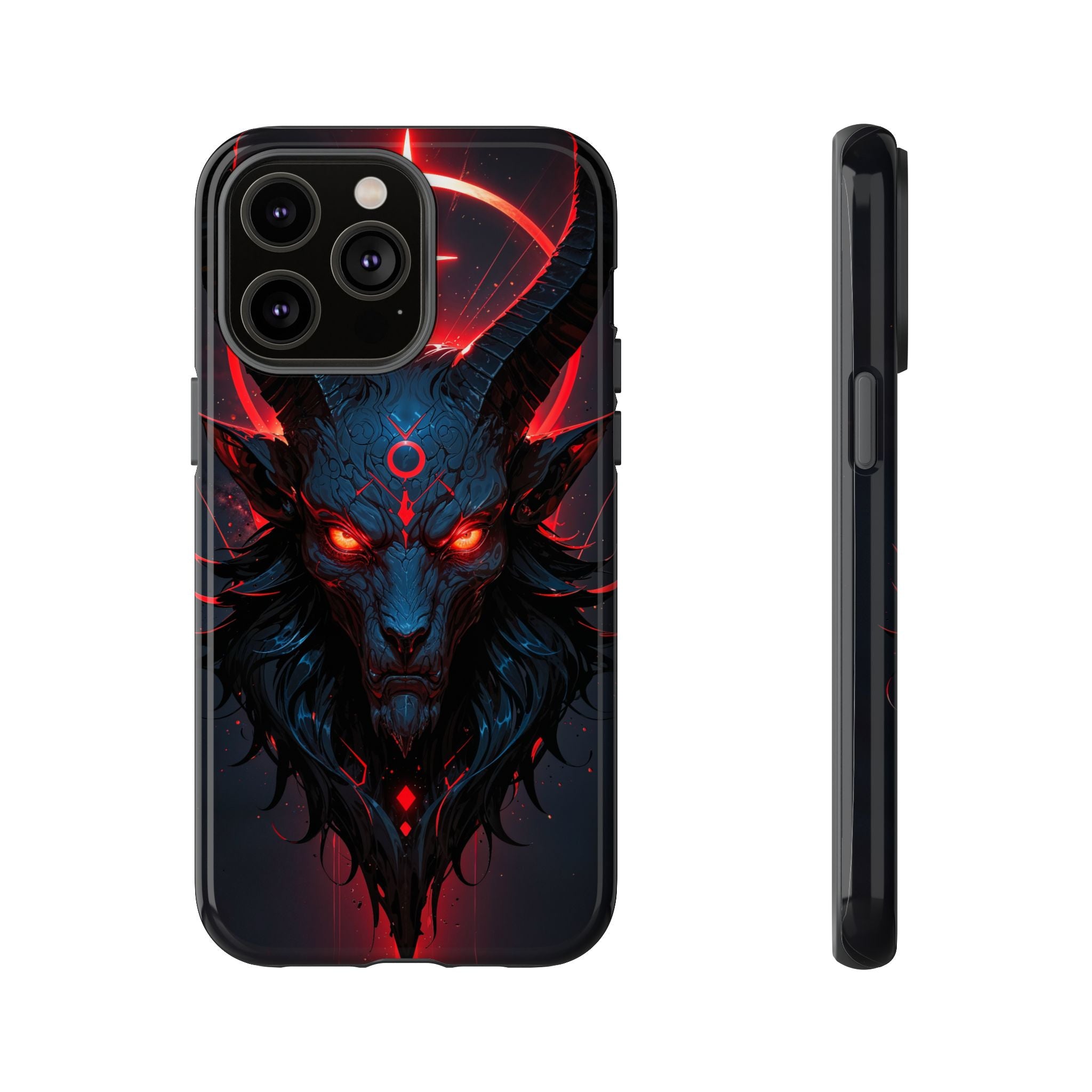 Demonic Goat Phone Case – Occult Baphomet Design | Grim Sanctum