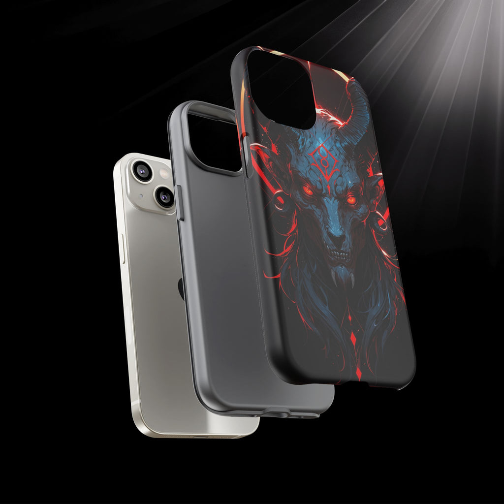 Blasphemous Goat Phone Case – Dark Ritual Sigil Design | Grim Sanctum