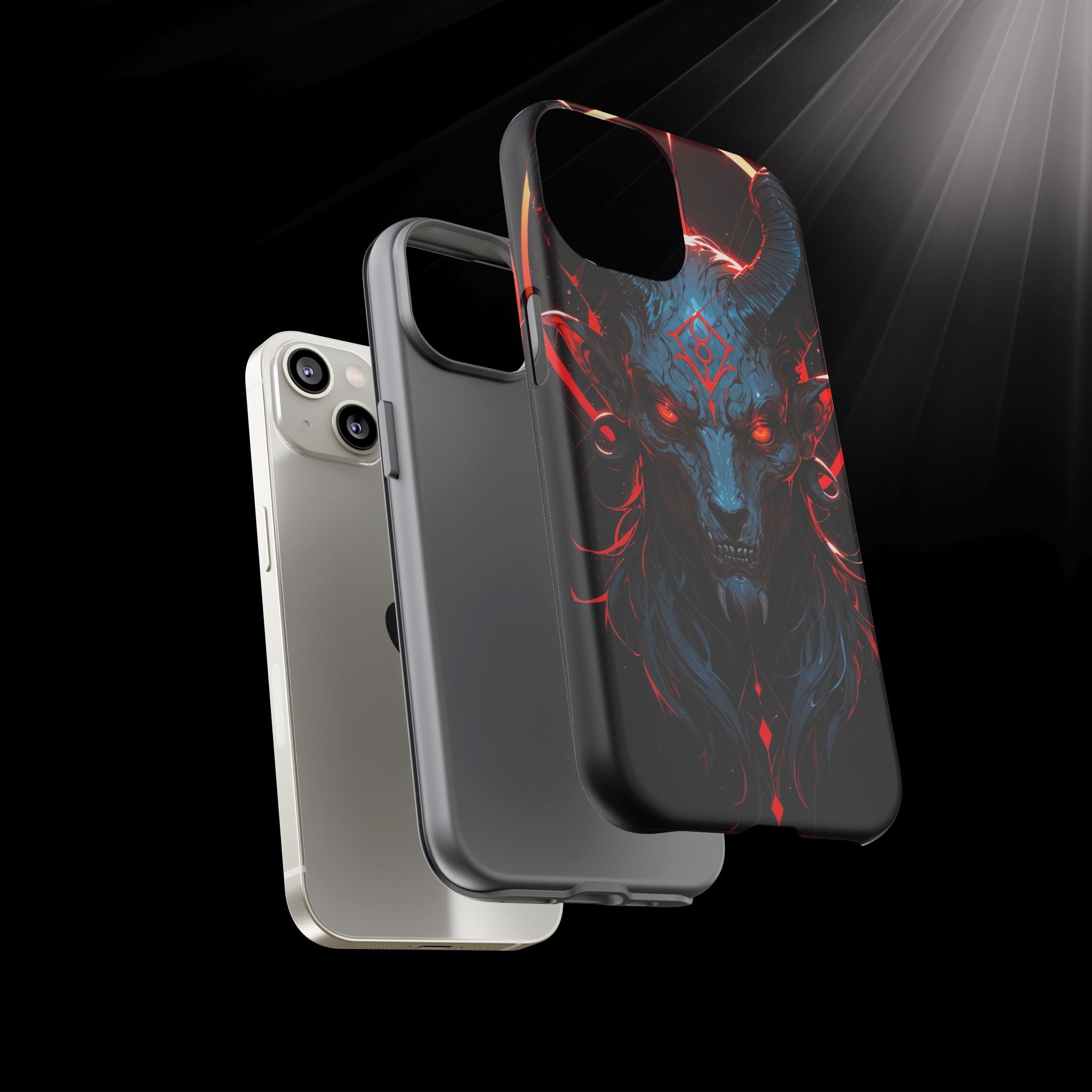 Blasphemous Goat Phone Case – Dark Ritual Sigil Design | Grim Sanctum