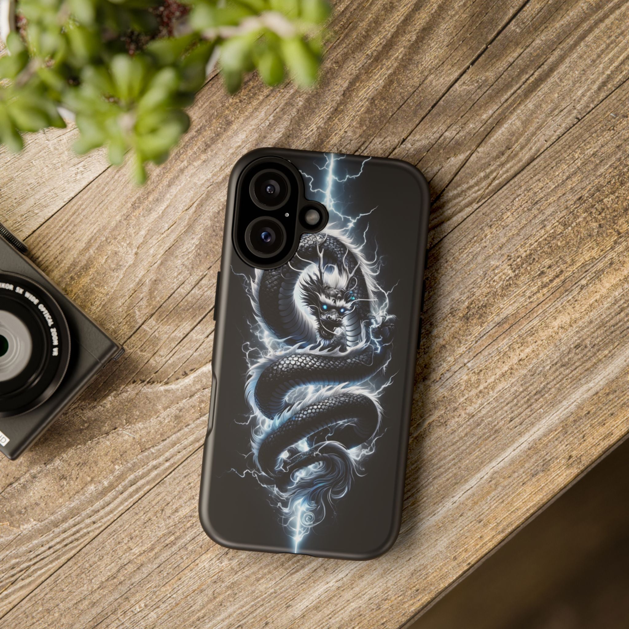 Storm Dragon Phone Case –Dark Thunder Serpent Design | Grim Sanctum