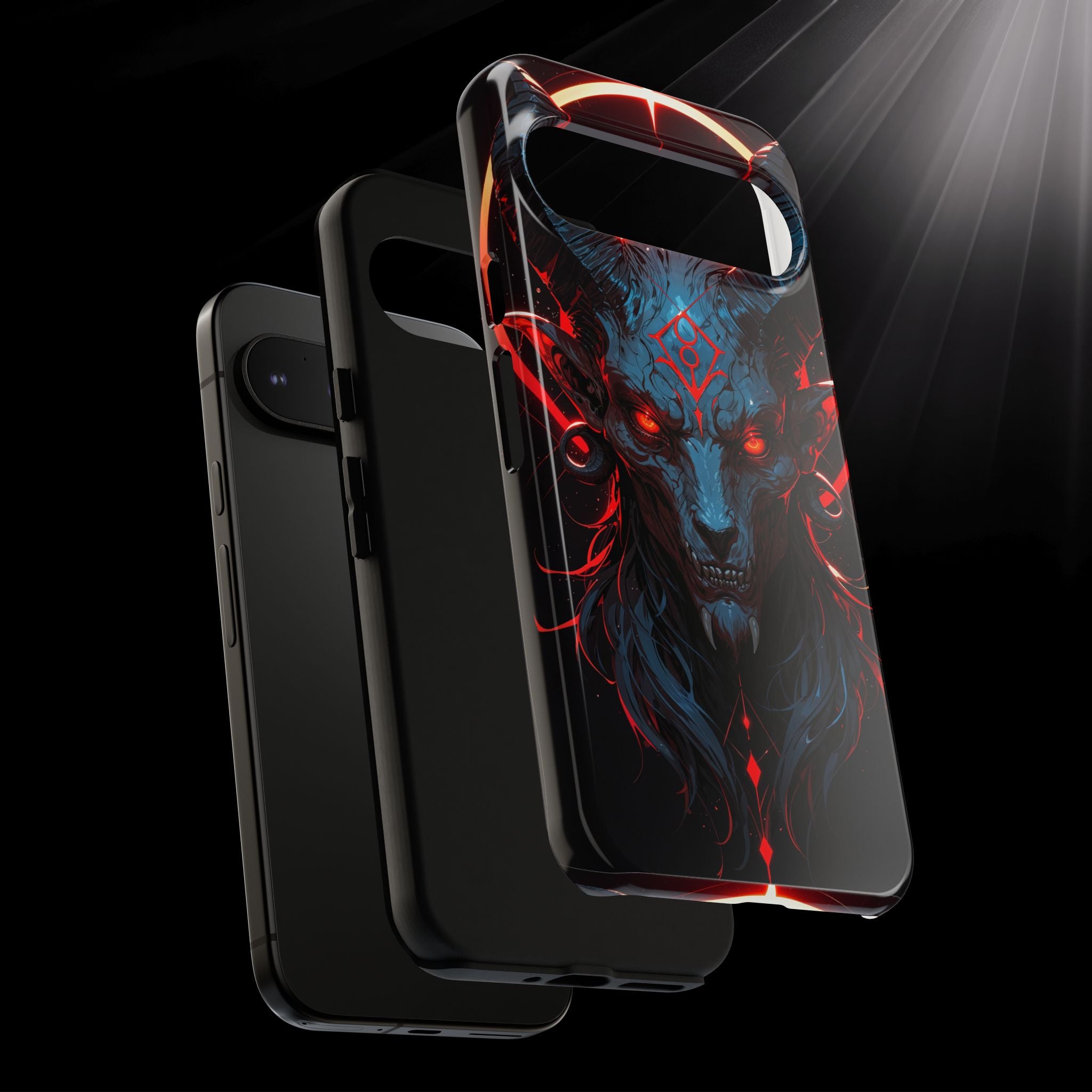 Blasphemous Goat Phone Case – Dark Ritual Sigil Design | Grim Sanctum