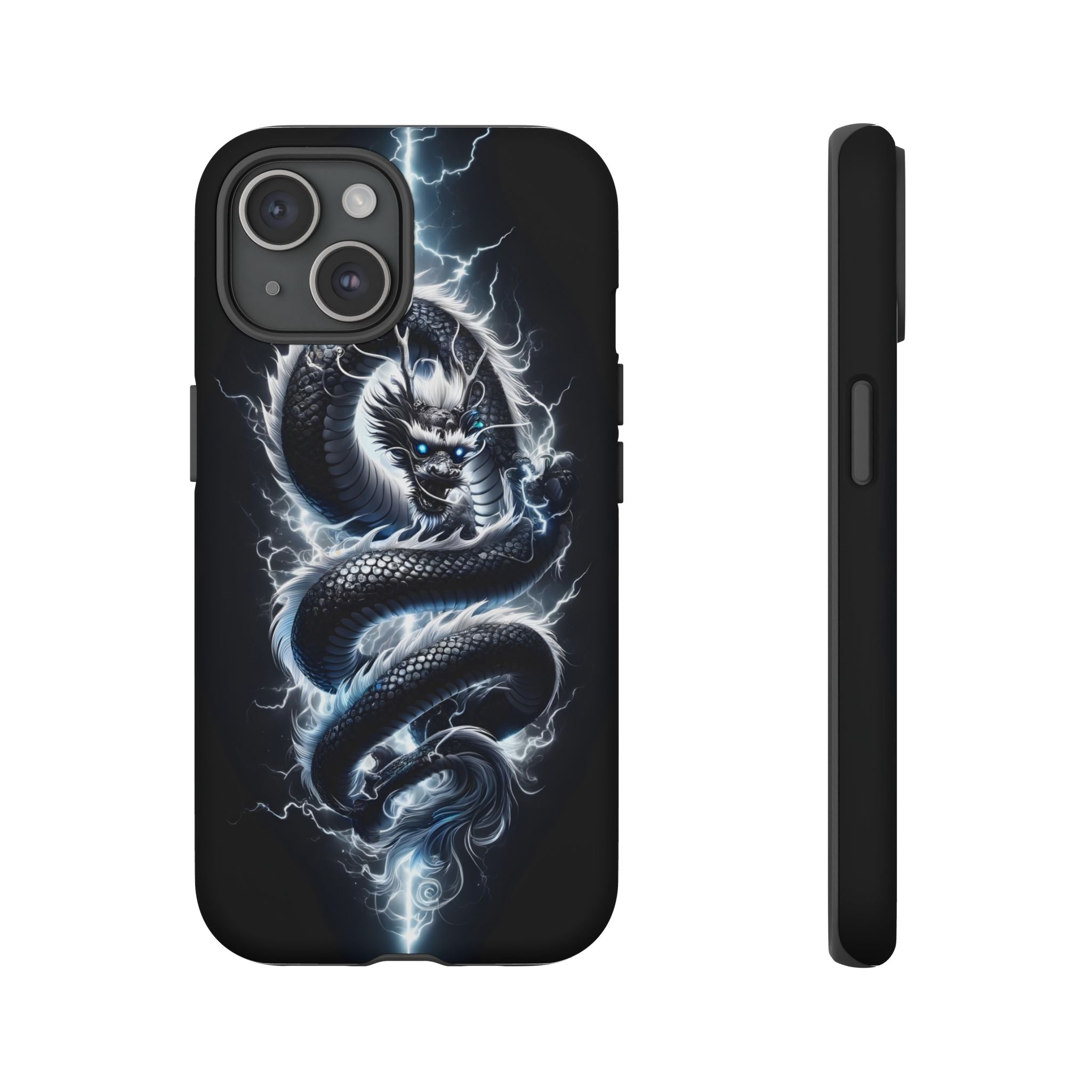 Storm Dragon Phone Case –Dark Thunder Serpent Design | Grim Sanctum