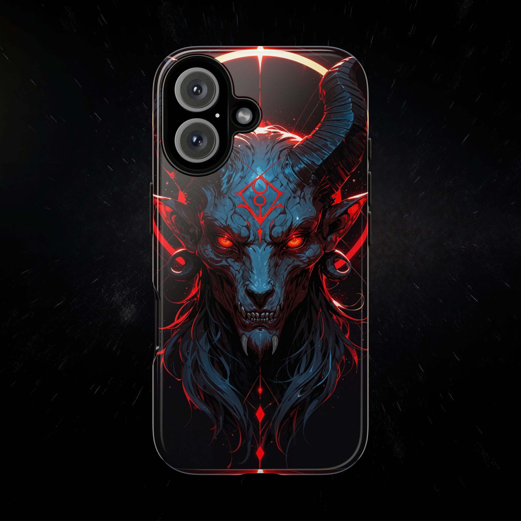 Blasphemous Goat Phone Case – Dark Ritual Sigil Design | Grim Sanctum