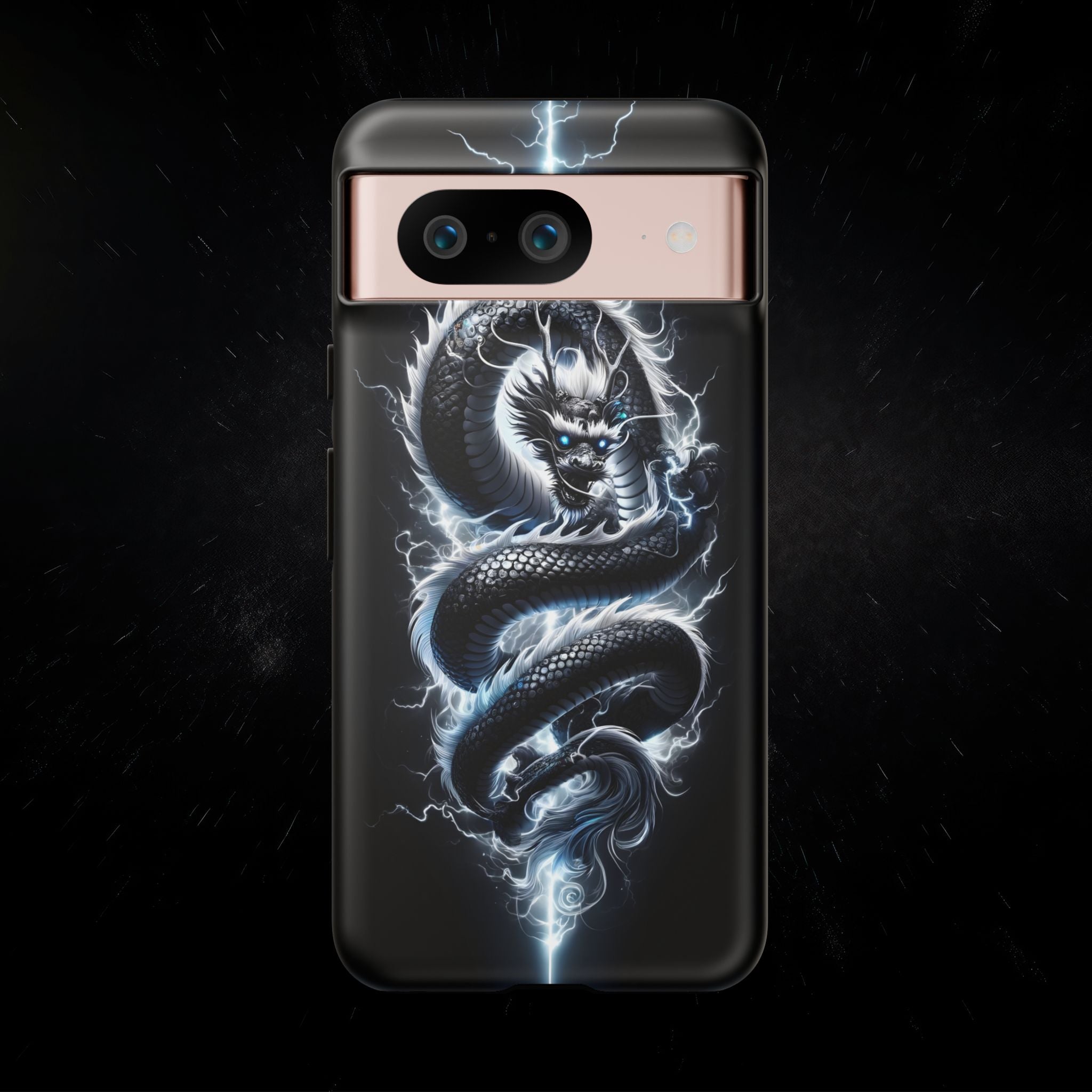 Storm Dragon Phone Case –Dark Thunder Serpent Design | Grim Sanctum
