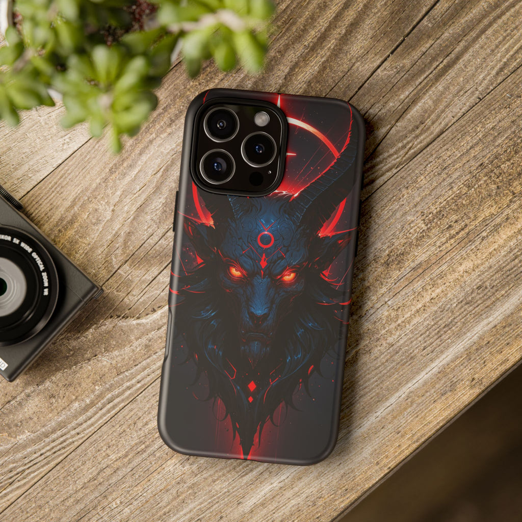 Demonic Goat Phone Case – Occult Baphomet Design | Grim Sanctum