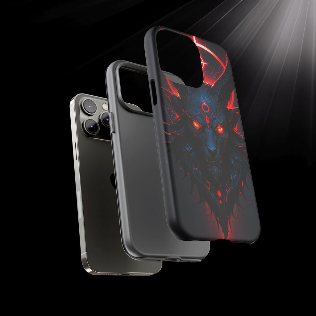 Demonic Goat Phone Case – Occult Baphomet Design | Grim Sanctum