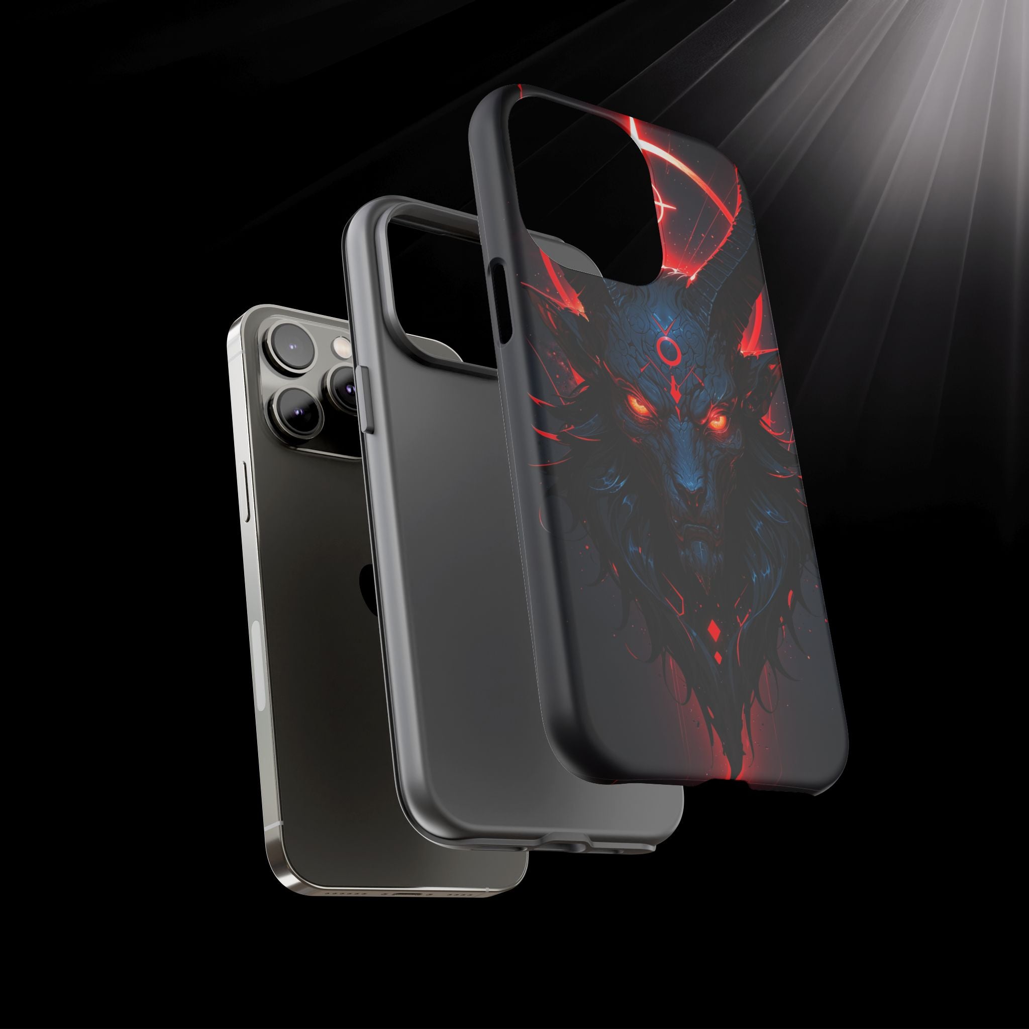 Demonic Goat Phone Case – Occult Baphomet Design | Grim Sanctum