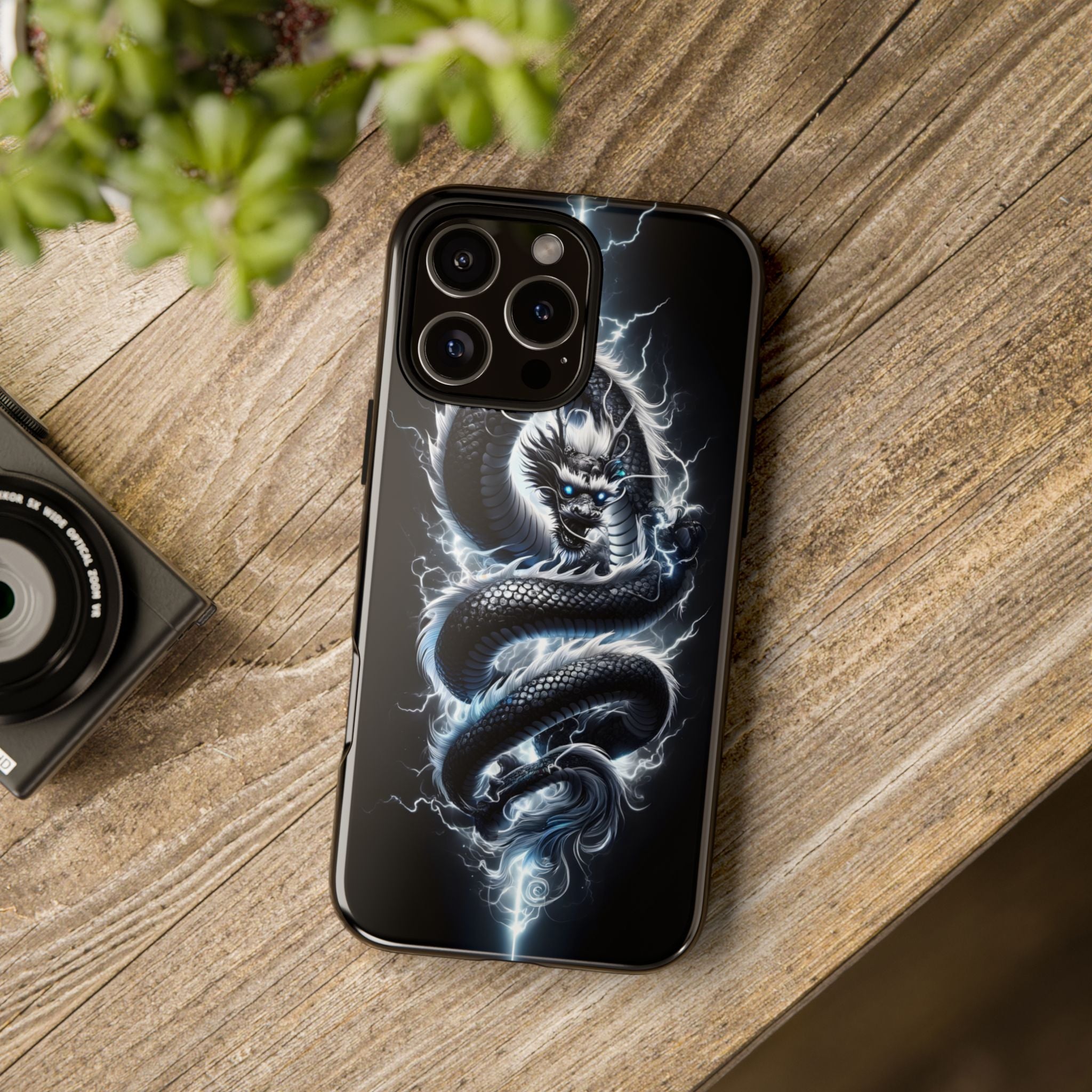 Storm Dragon Phone Case –Dark Thunder Serpent Design | Grim Sanctum