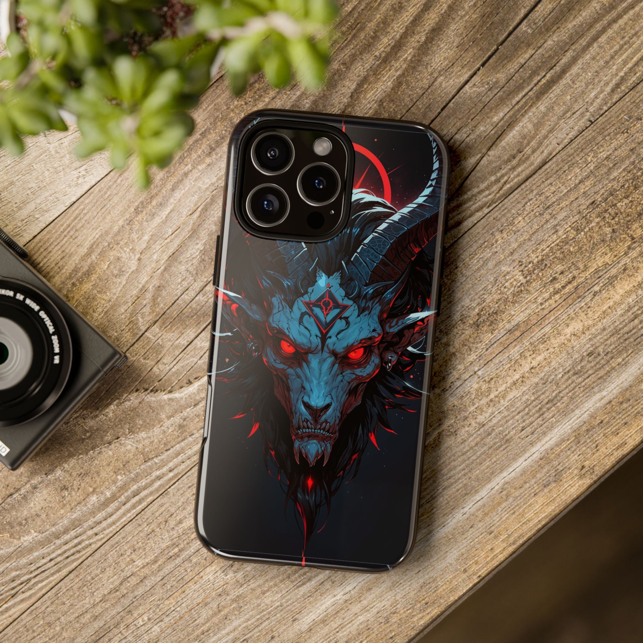 Cursed Goat Phone Case – Cursed Baphomet Design | Grim Sanctum