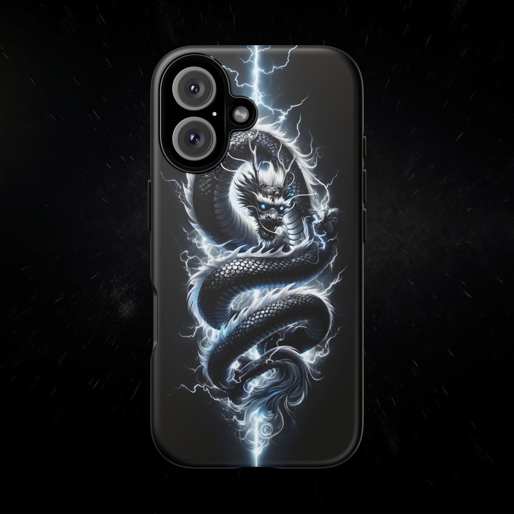Storm Dragon Phone Case –Dark Thunder Serpent Design | Grim Sanctum