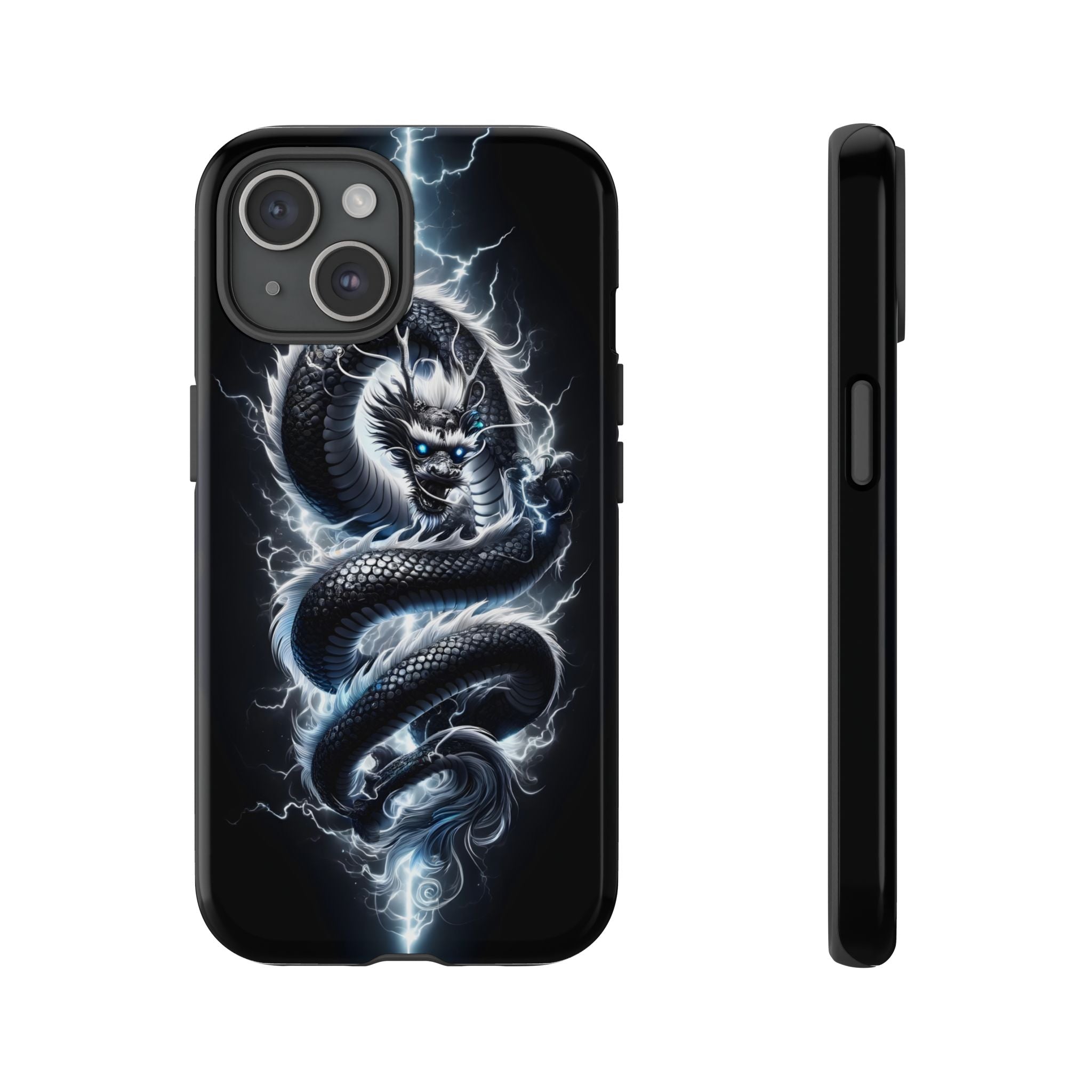 Storm Dragon Phone Case –Dark Thunder Serpent Design | Grim Sanctum