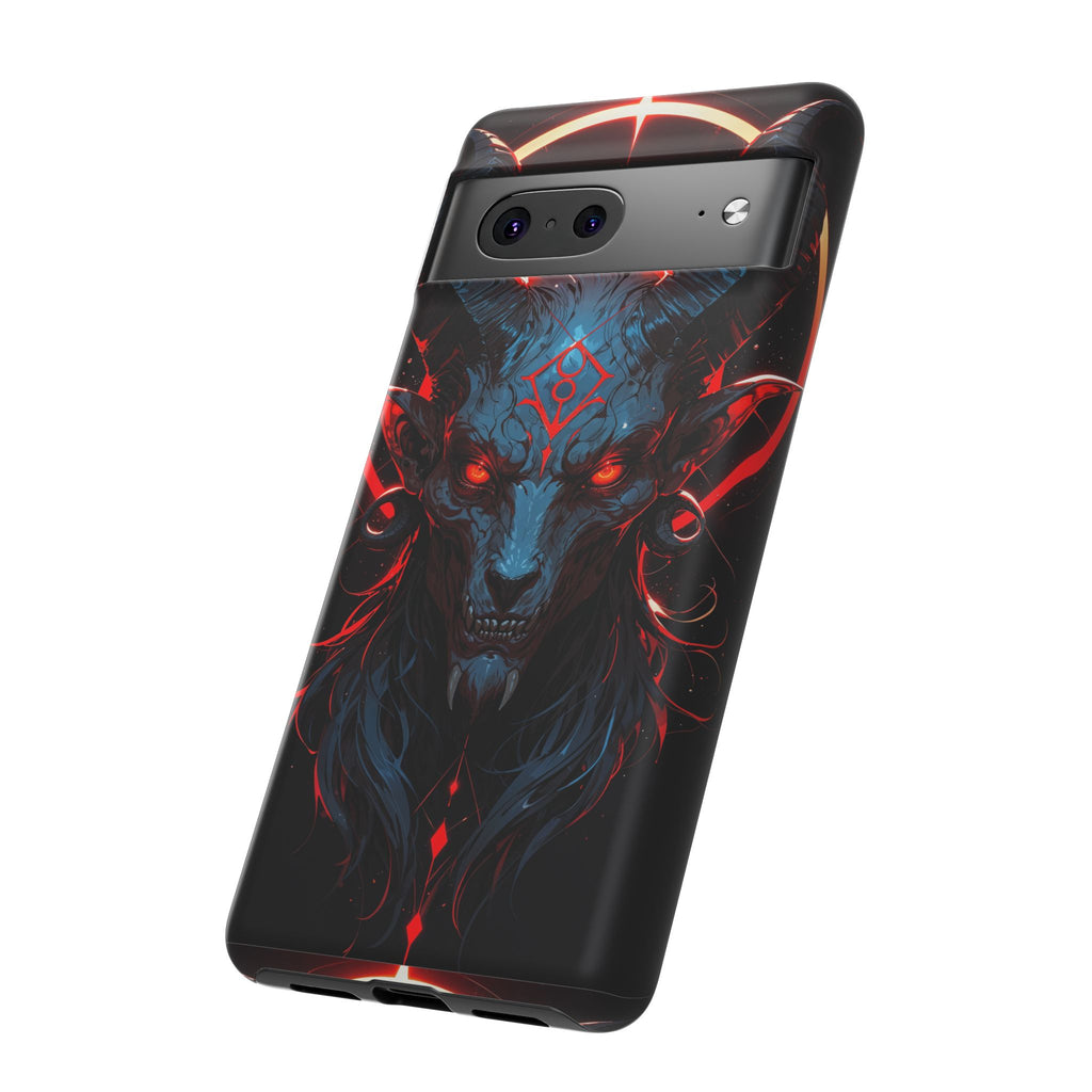 Blasphemous Goat Phone Case – Dark Ritual Sigil Design | Grim Sanctum