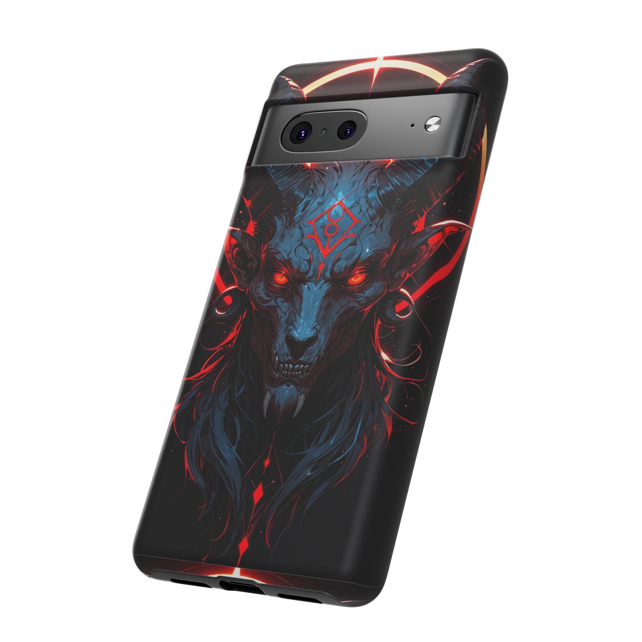 Blasphemous Goat Phone Case – Dark Ritual Sigil Design | Grim Sanctum
