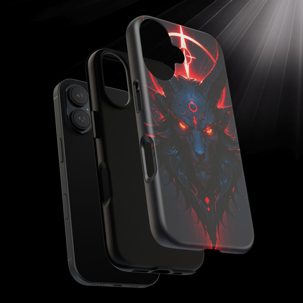 Demonic Goat Phone Case – Occult Baphomet Design | Grim Sanctum