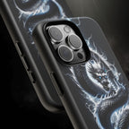 Storm Dragon Phone Case –Dark Thunder Serpent Design | Grim Sanctum