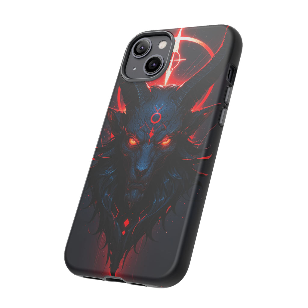 Demonic Goat Phone Case – Occult Baphomet Design | Grim Sanctum