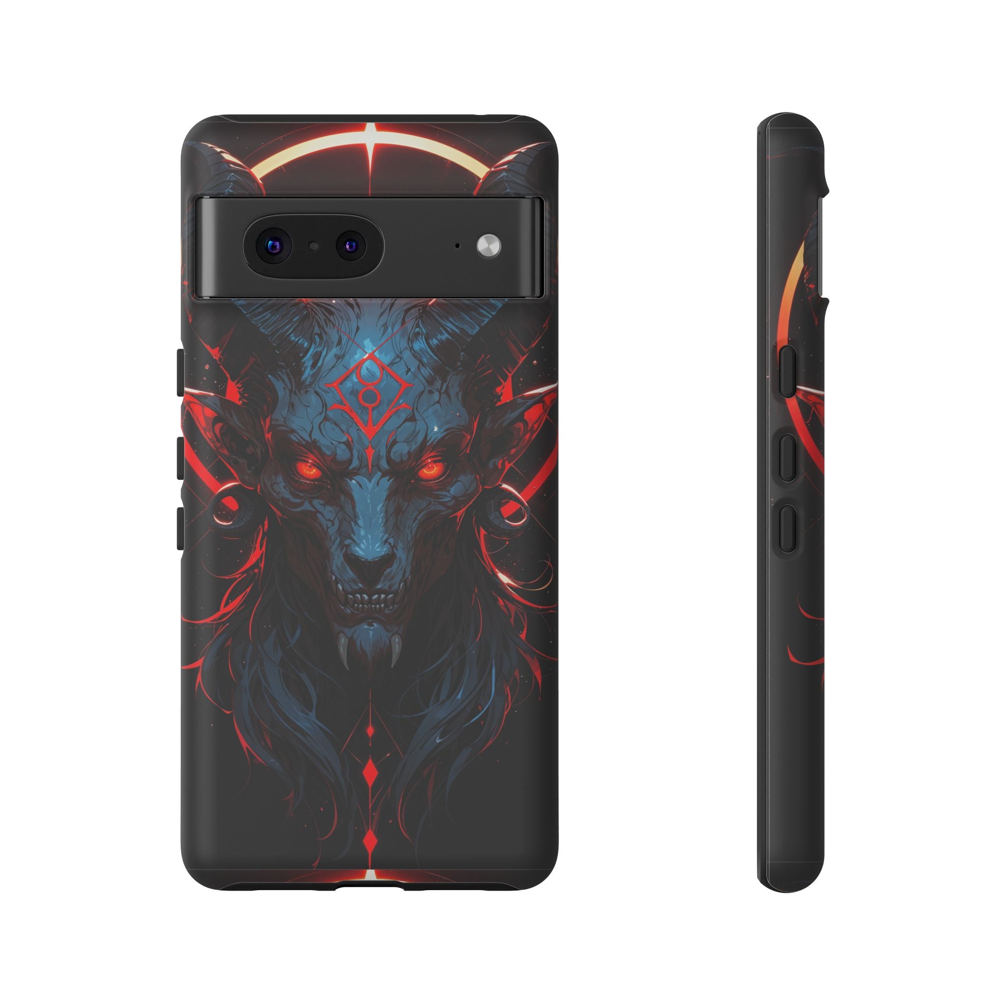 Blasphemous Goat Phone Case – Dark Ritual Sigil Design | Grim Sanctum