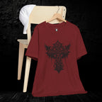 Dark Aesthetic Gothic Winged Cross Shirt