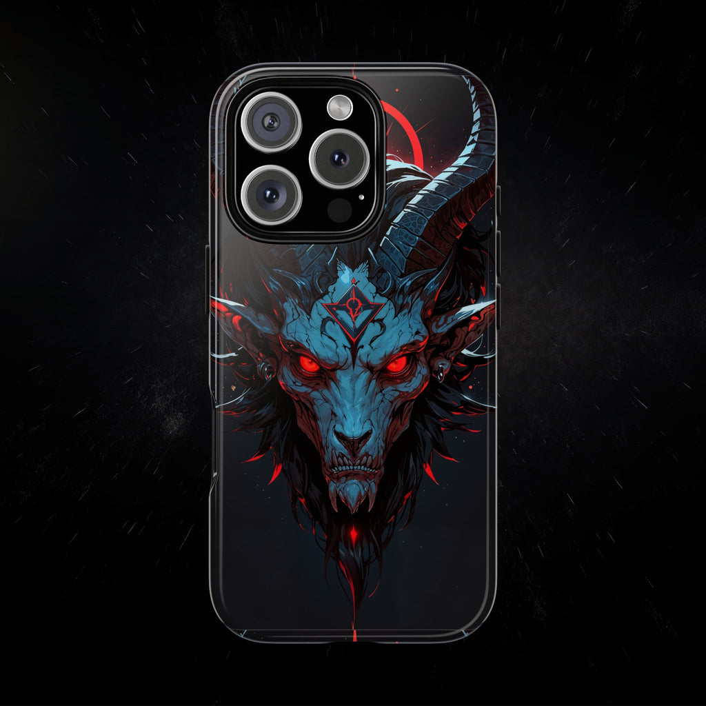 Cursed Goat Phone Case – Cursed Baphomet Design | Grim Sanctum