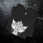 Dark Aesthetic Gothic Winged Cross Shirt